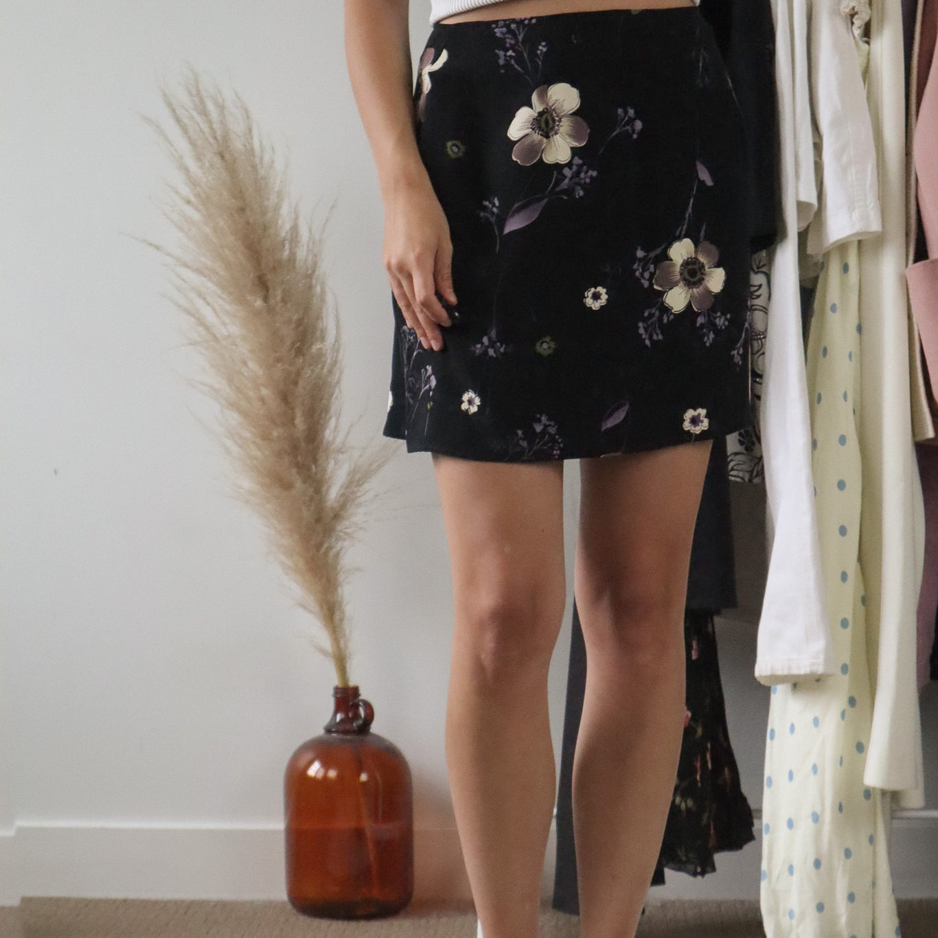 Made in Canada x Vintage x Floral Mini Skirt (10)