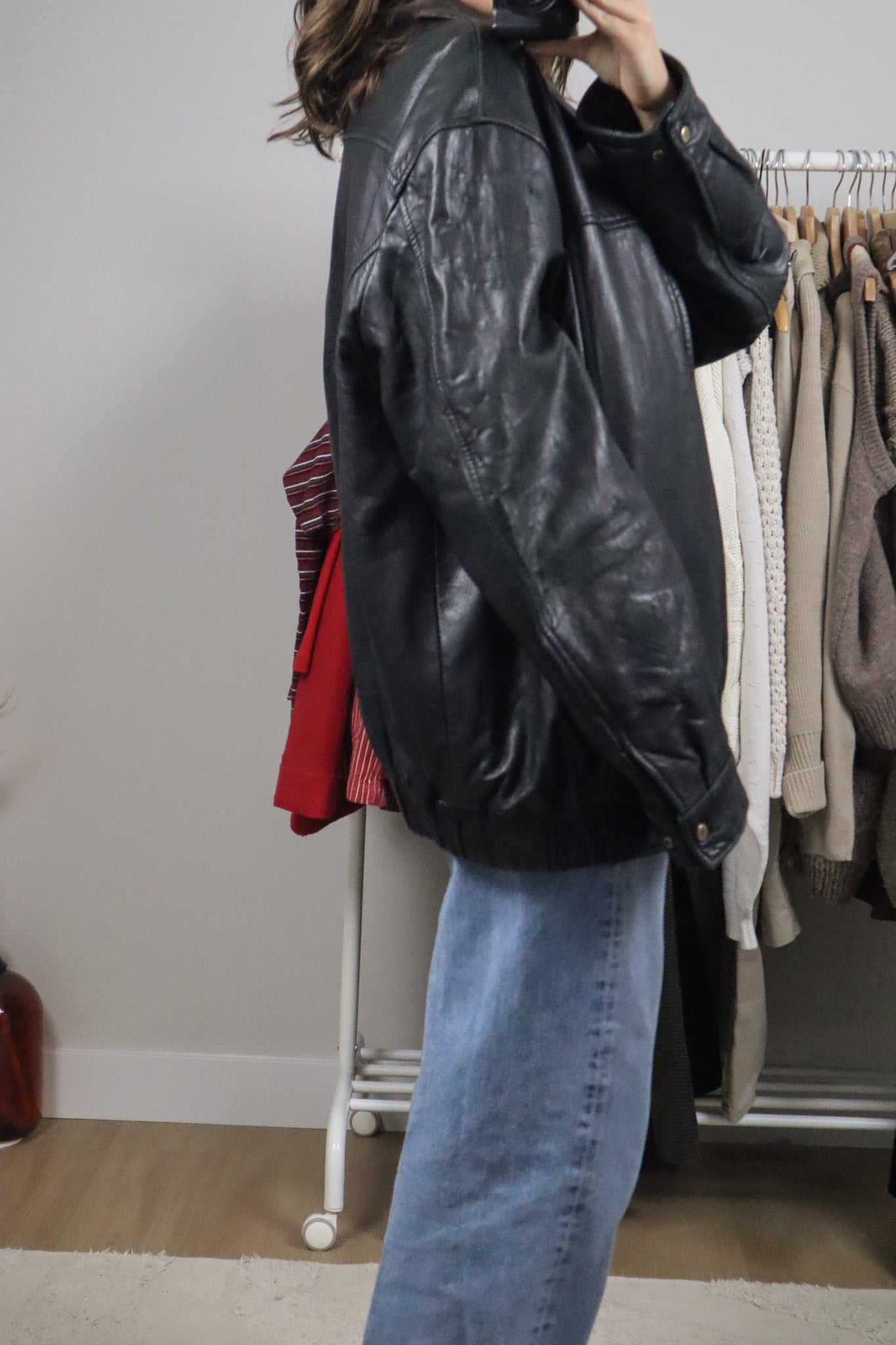 Vintage x Danier x Leather Bomber (XL)