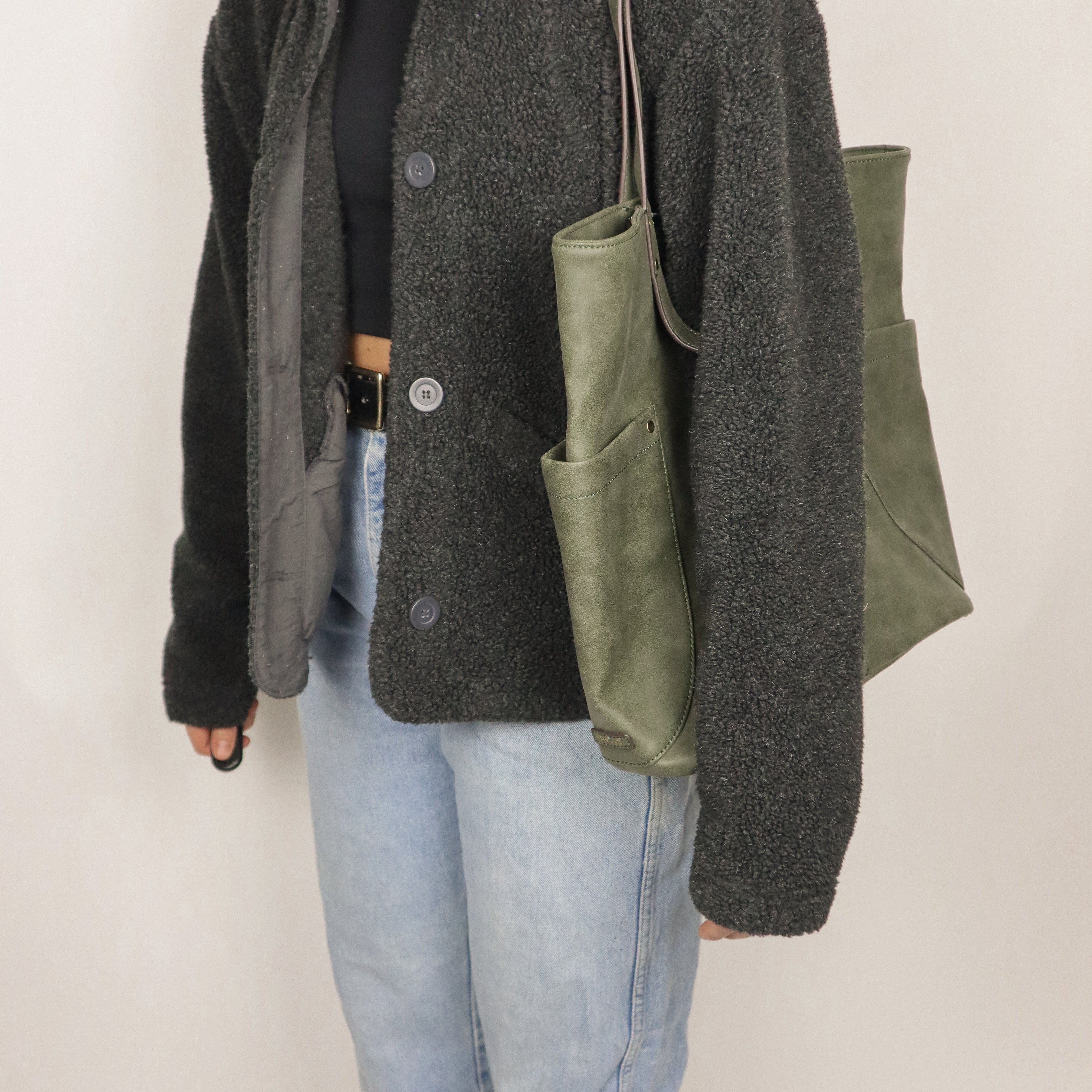 Vintage x Faux Leather Tote