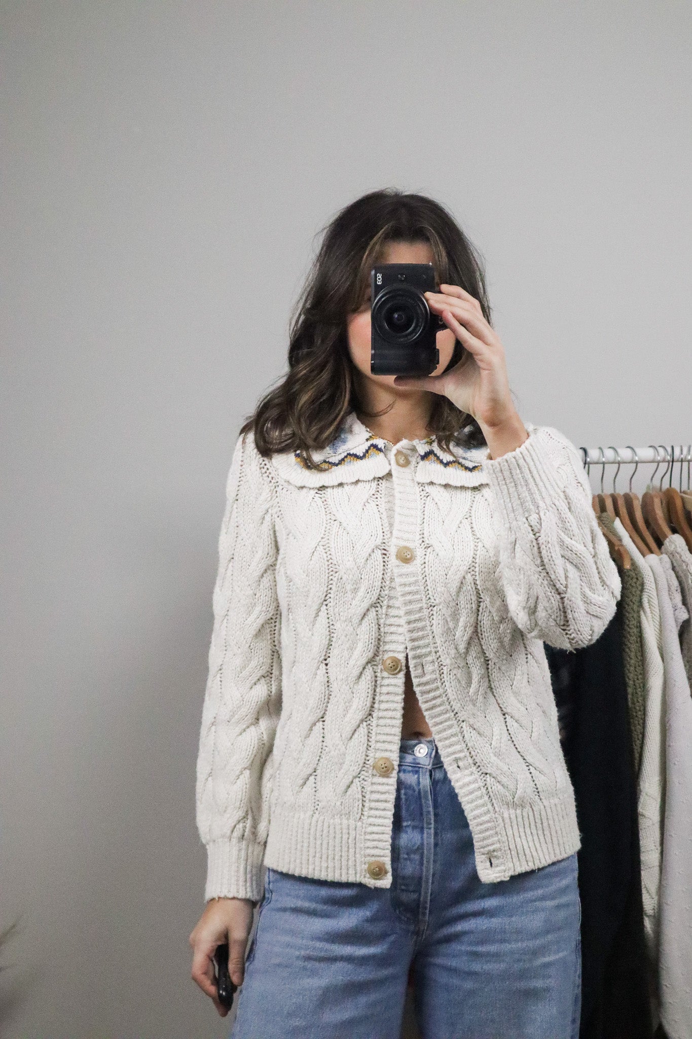 Modern x Collared Cardigan (S)