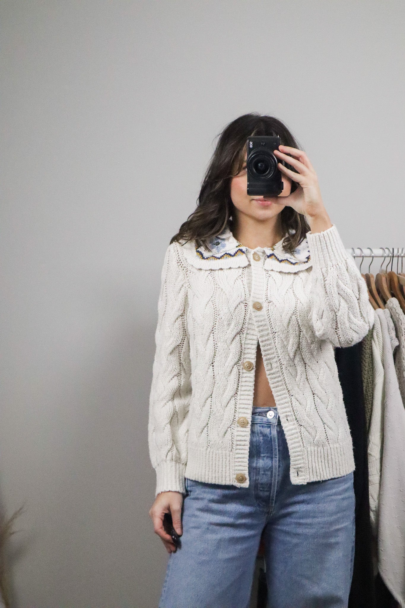 Modern x Collared Cardigan (S)