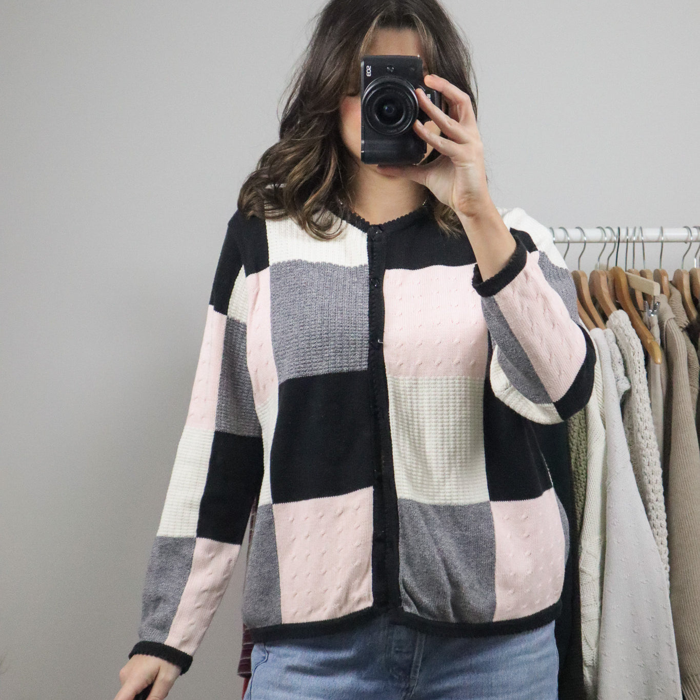 Vintage x Checkered Cardigan (M/L)