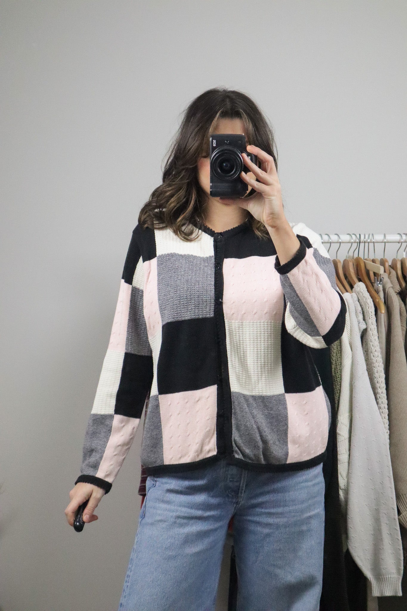 Vintage x Checkered Cardigan (M/L)