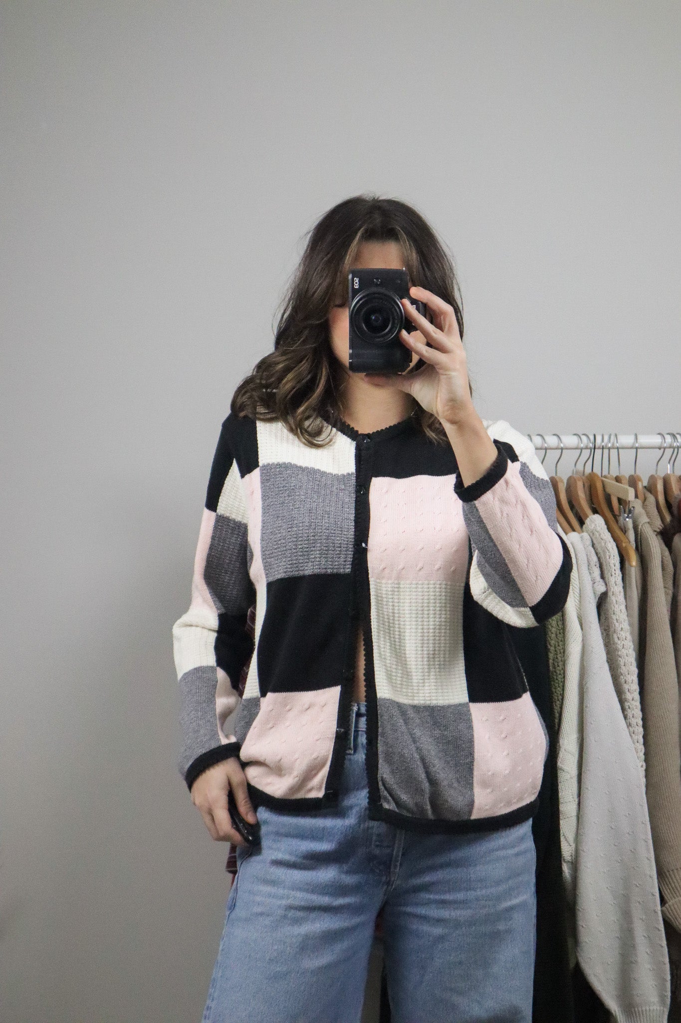 Vintage x Checkered Cardigan (M/L)