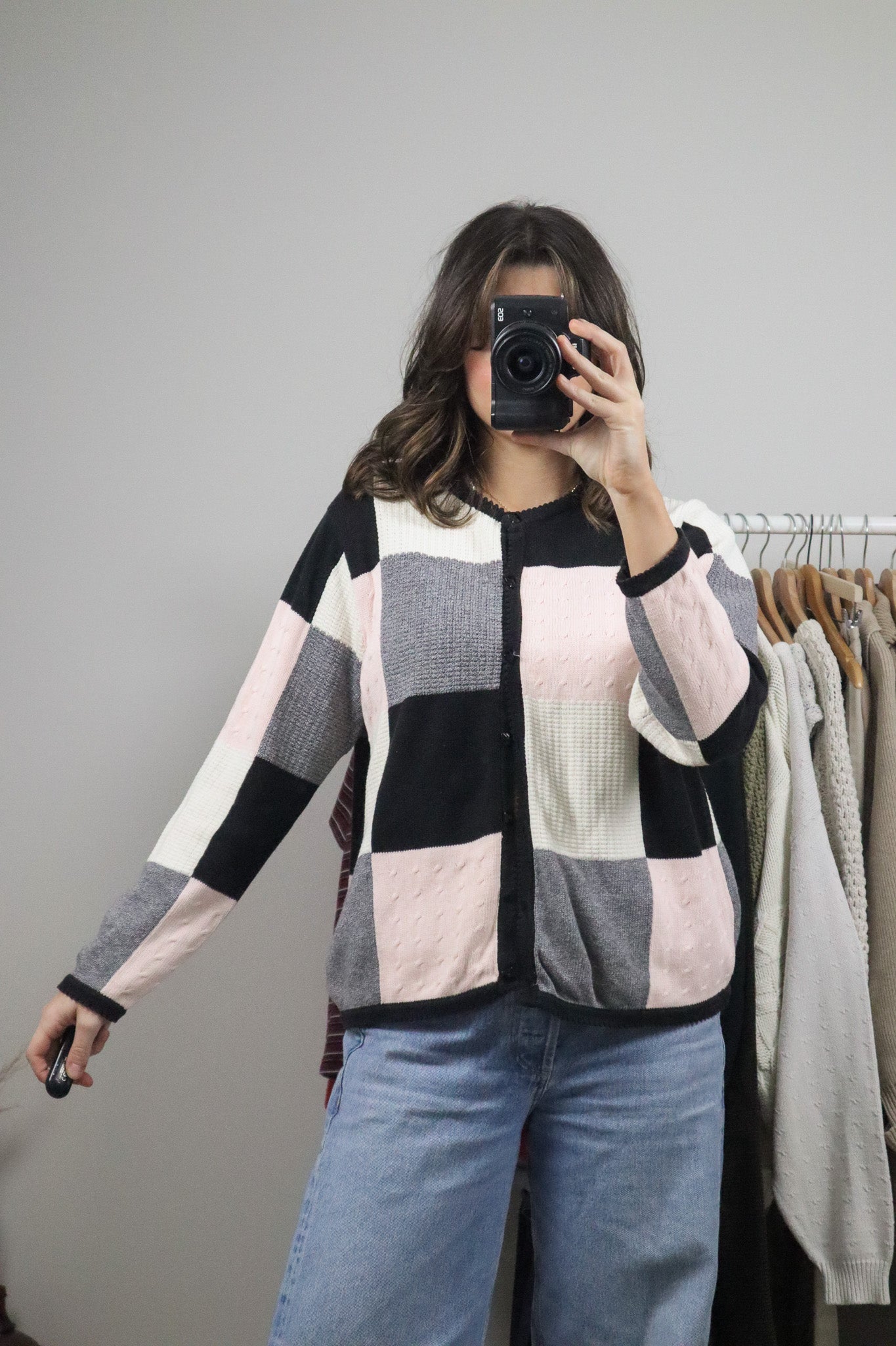 Vintage x Checkered Cardigan (M/L)