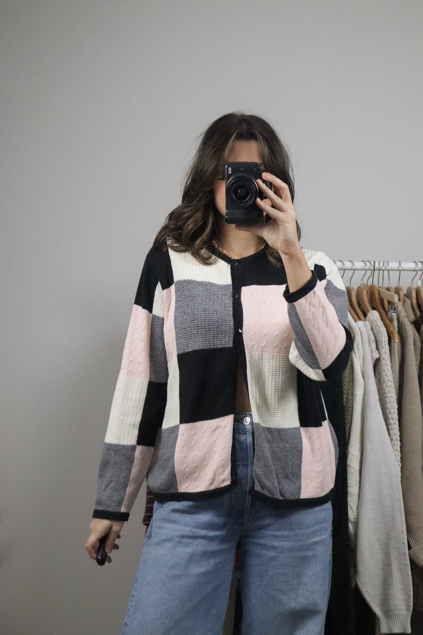 Vintage x Checkered Cardigan (M/L)