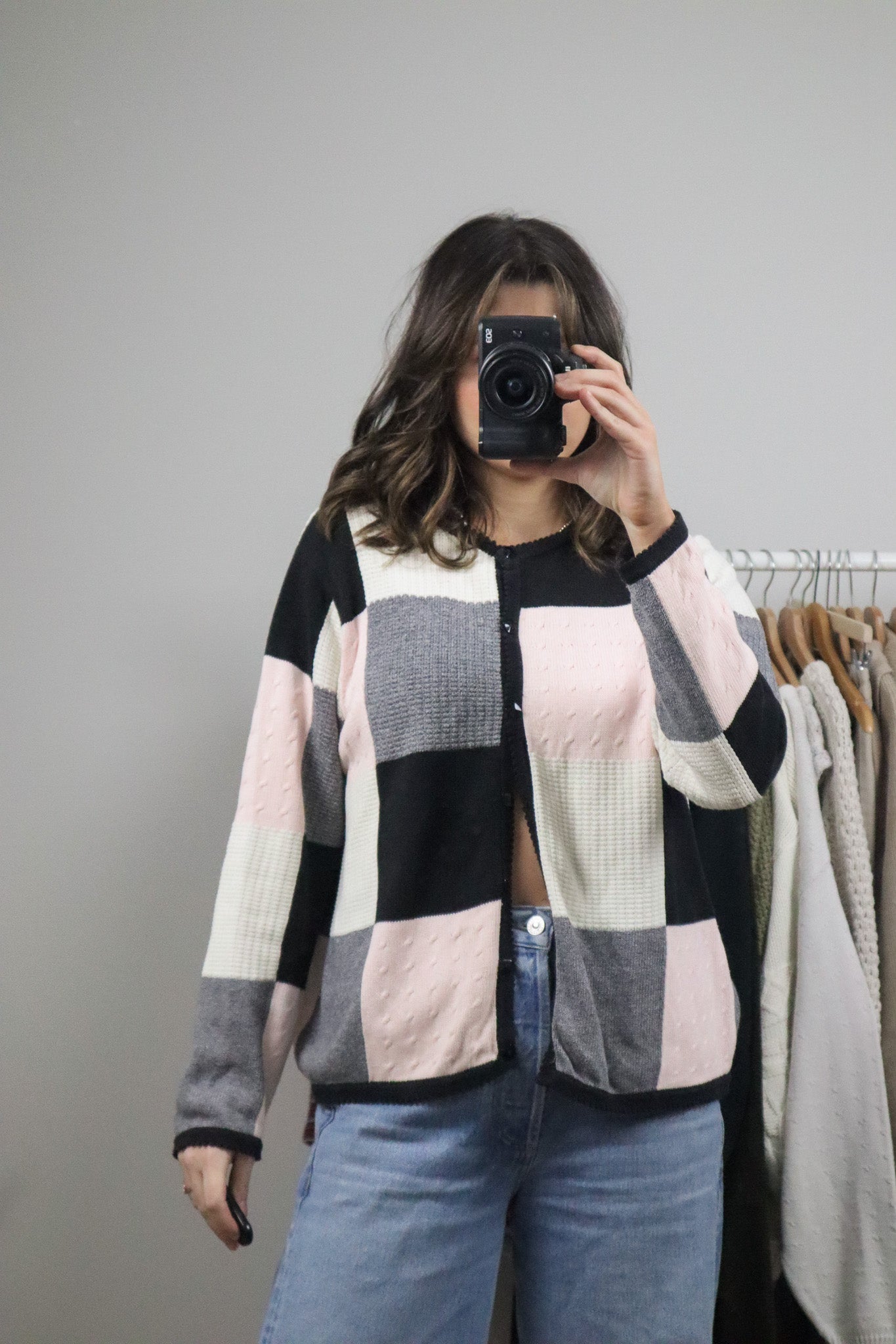 Vintage x Checkered Cardigan (M/L)