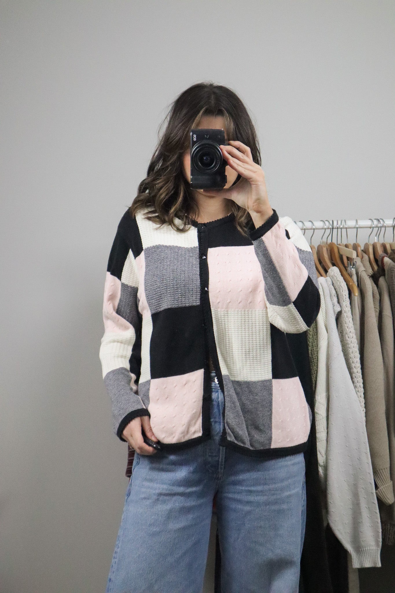 Vintage x Checkered Cardigan (M/L)