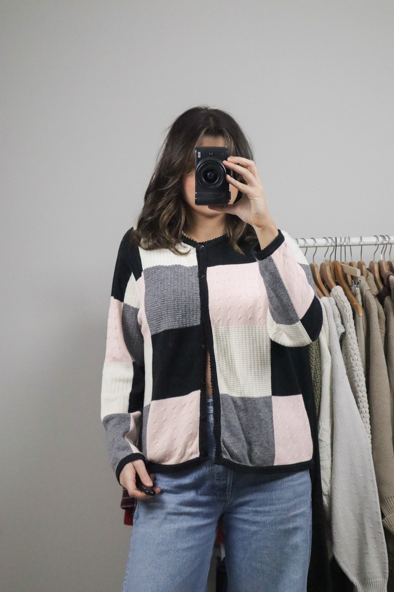 Vintage x Checkered Cardigan (M/L)