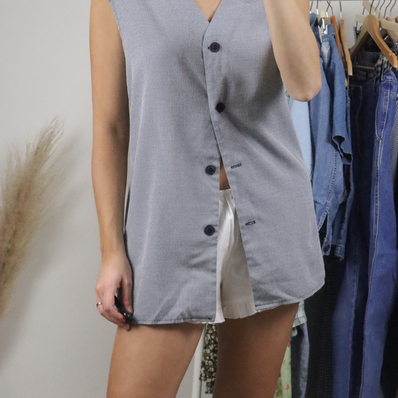 Made in Canada x Vintage x Gingham Vest/Tank (XL/XXL)
