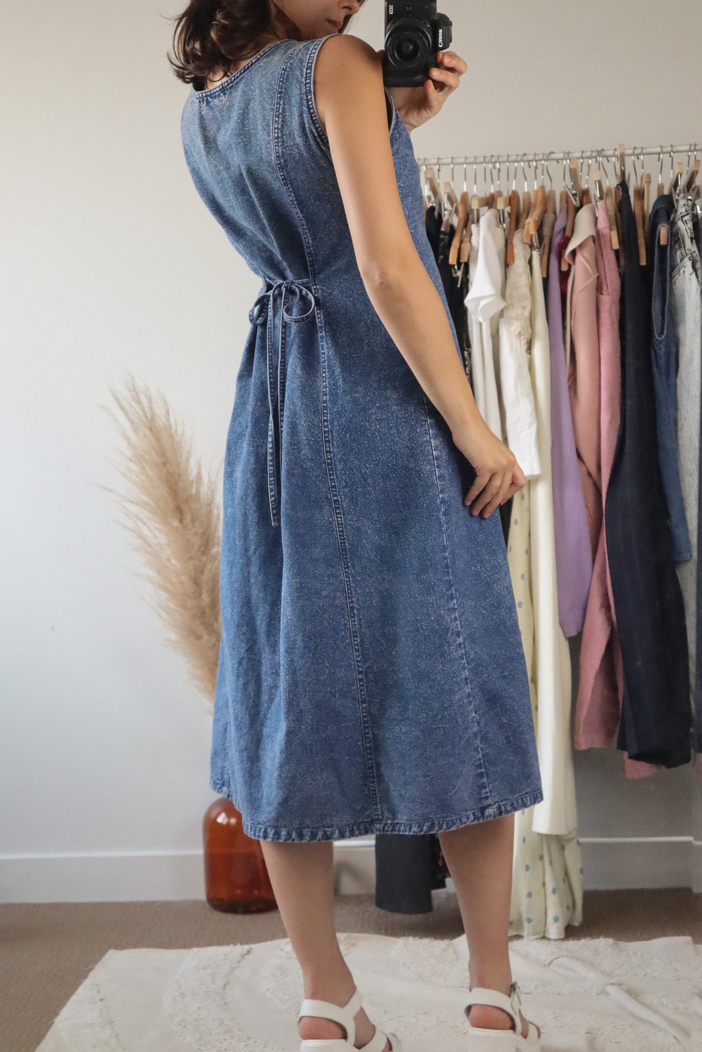 Vintage x Denim Pearl Dress (8)