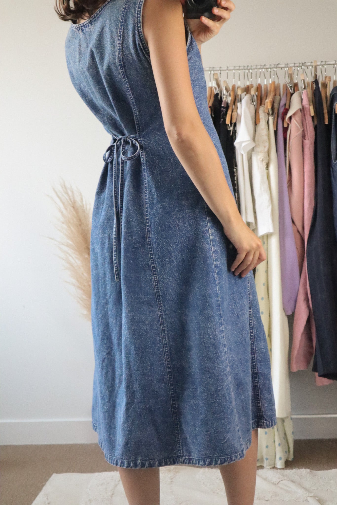 Vintage x Denim Pearl Dress (8)