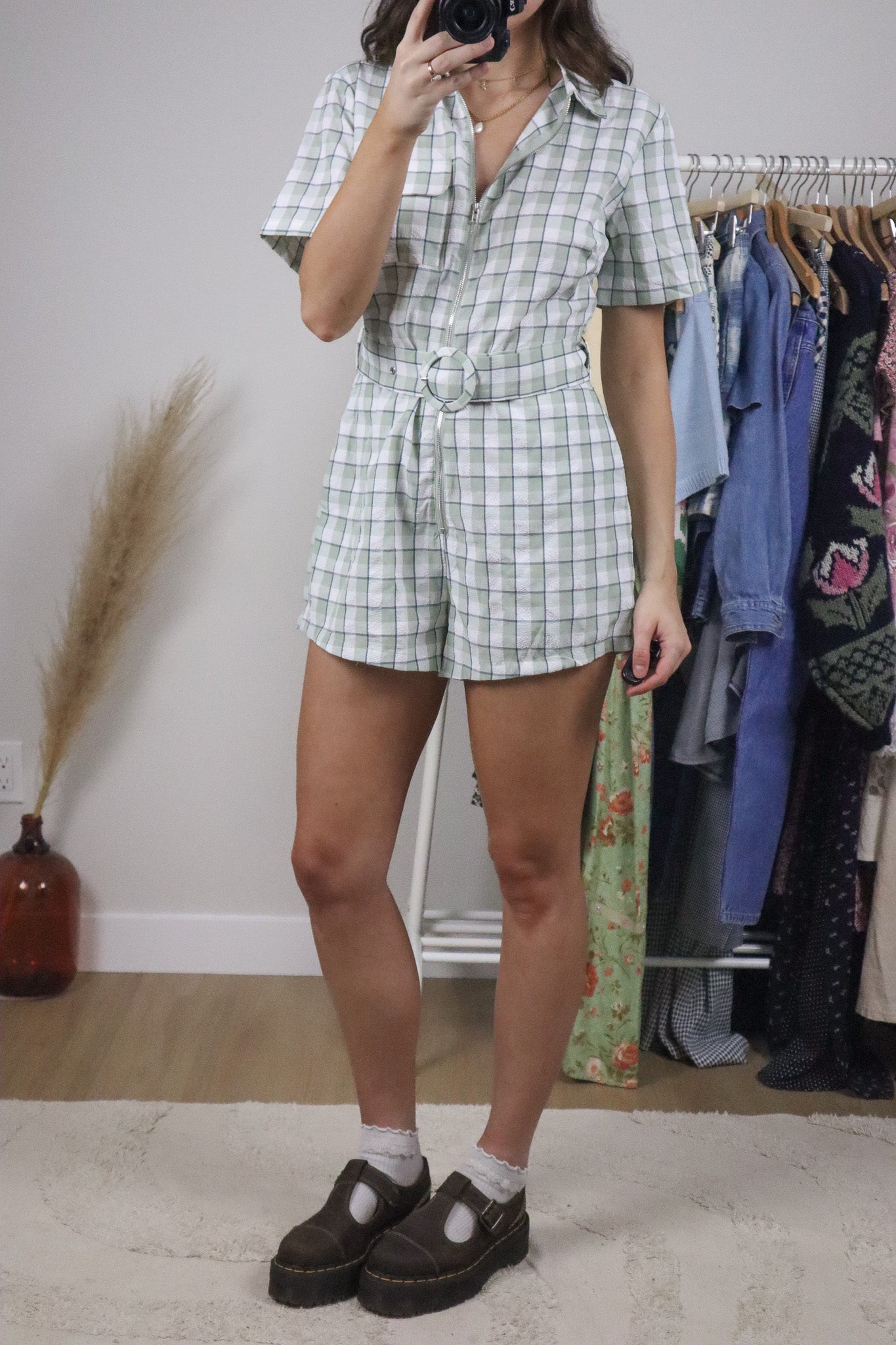 Modern x Plaid Romper (6/8)