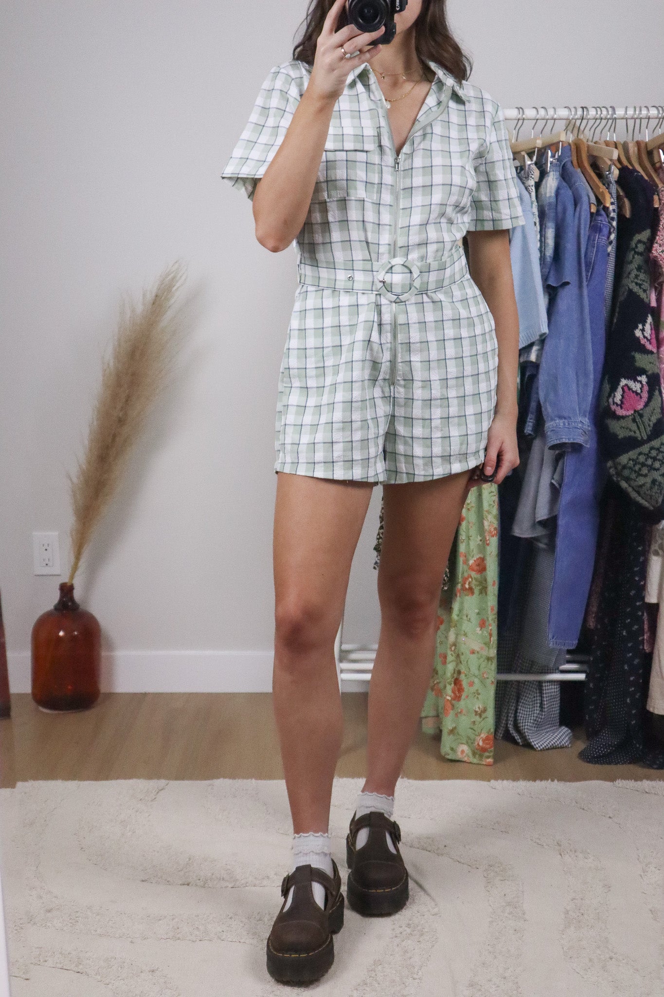 Modern x Plaid Romper (6/8)