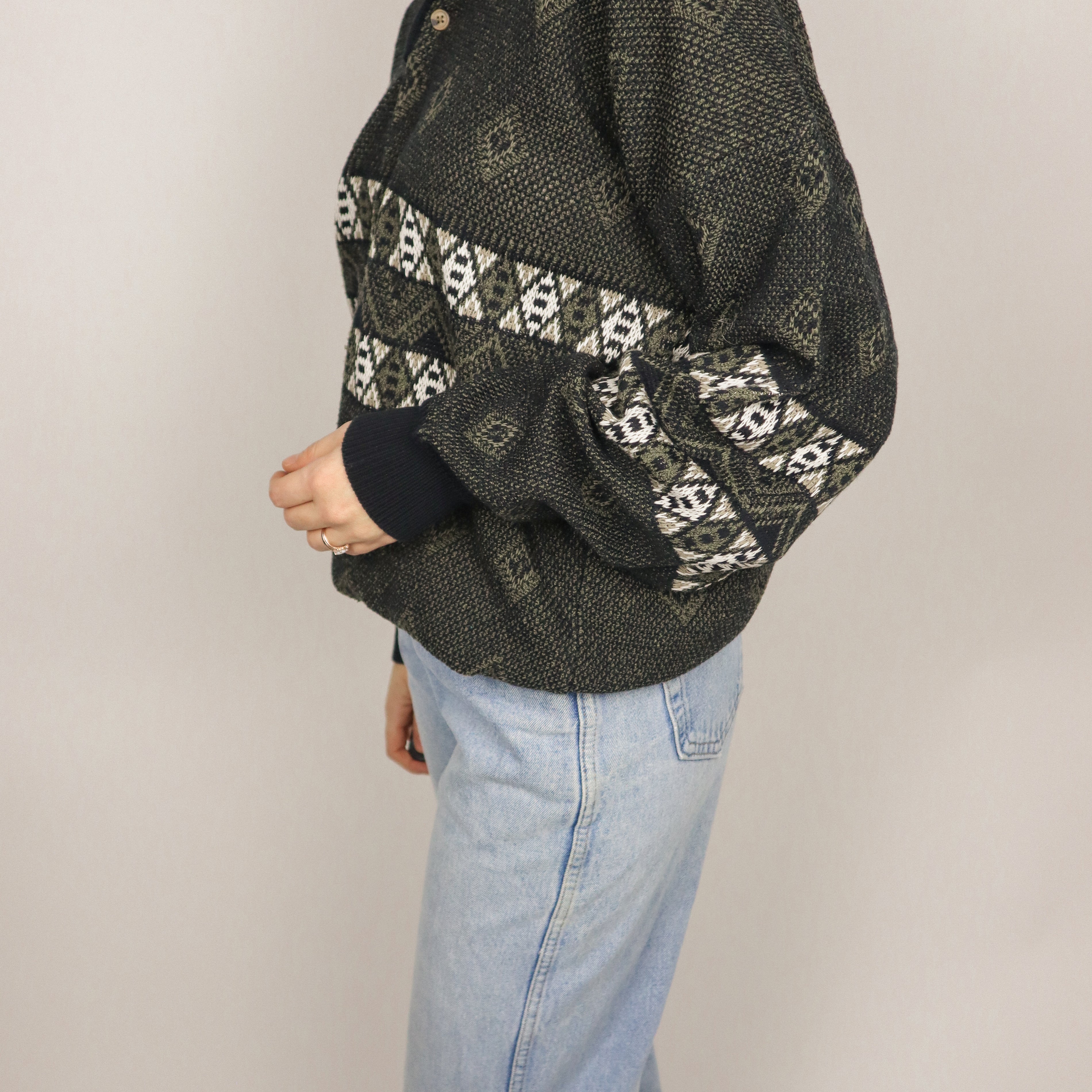 Made in Canada x Vintage x Textured Sweater (S/M)