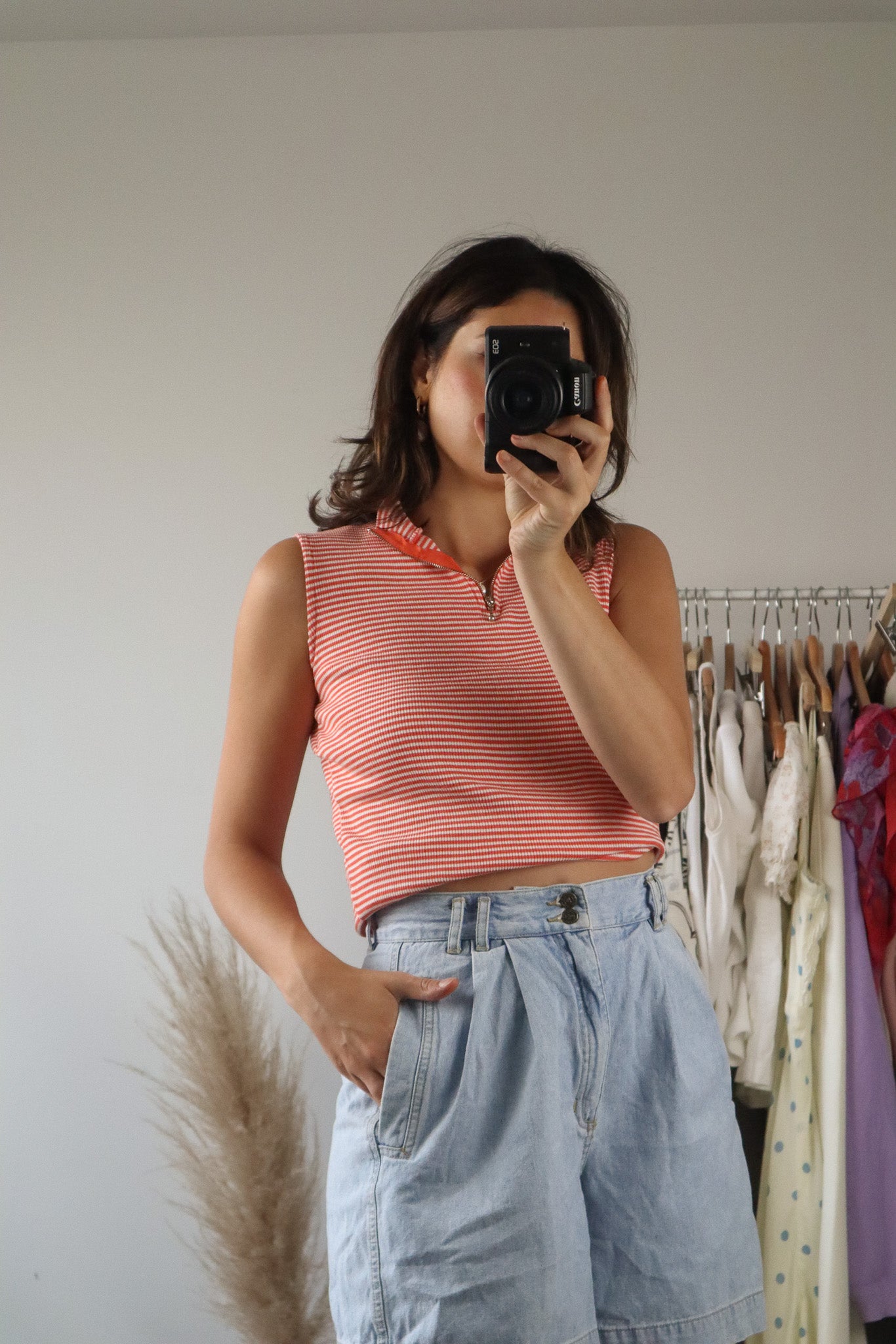 Vintage x Striped Tank (S/M)