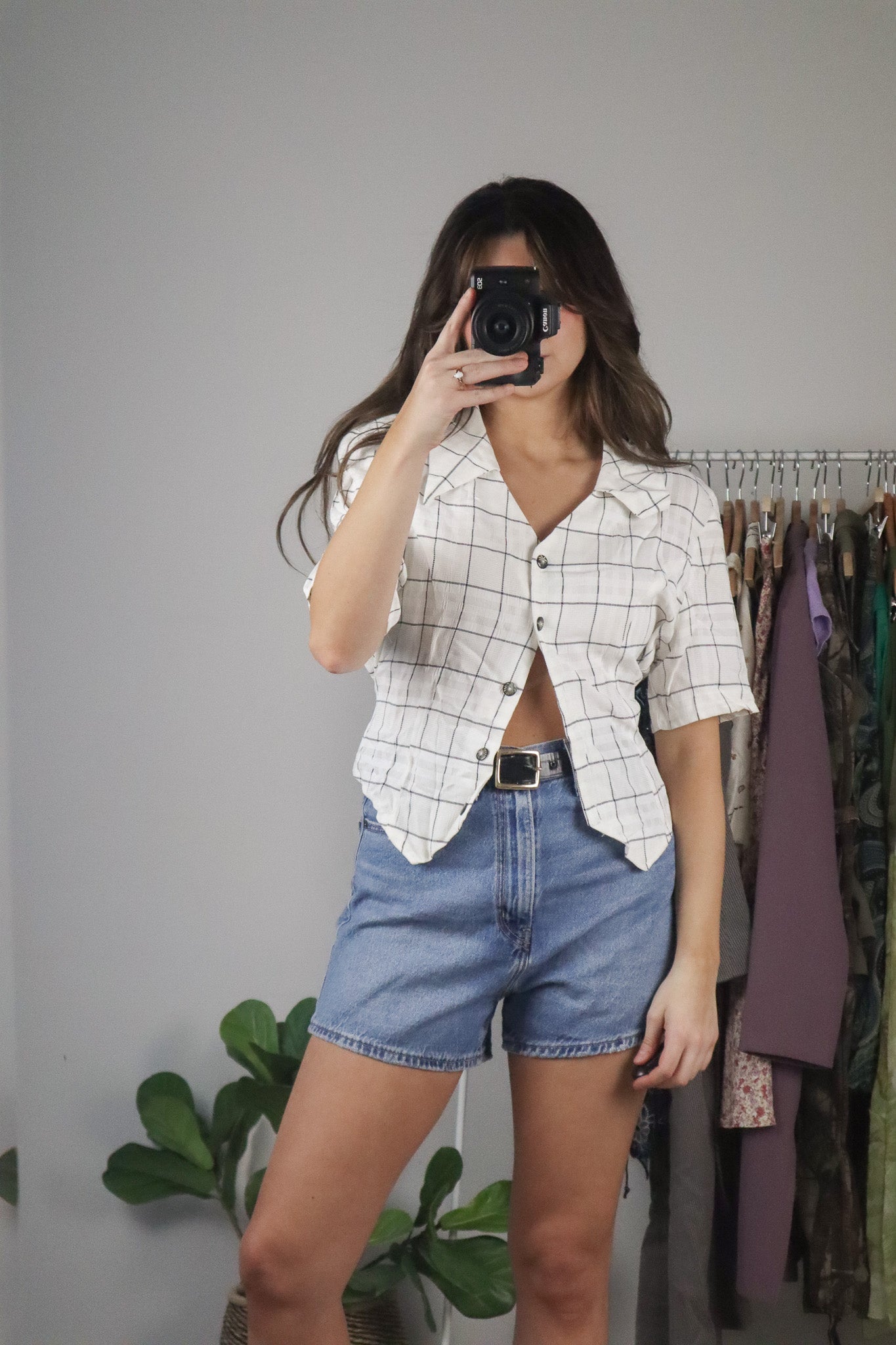 Made in Canada x Vintage x Button Up Short Sleeve Blouse (6/8)