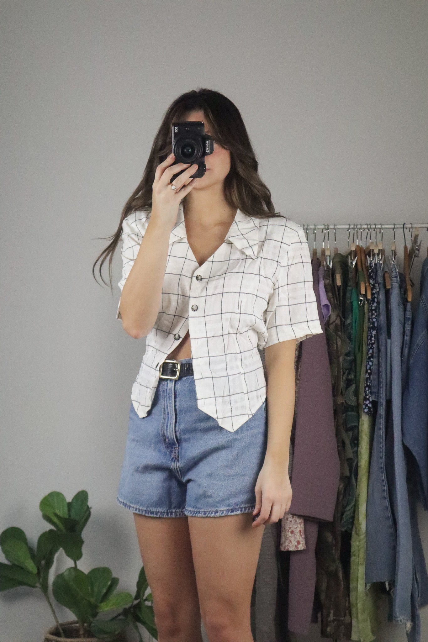 Made in Canada x Vintage x Button Up Short Sleeve Blouse (6/8)