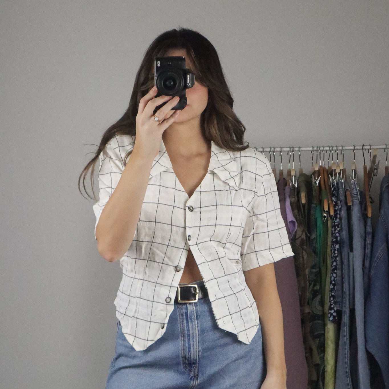 Made in Canada x Vintage x Button Up Short Sleeve Blouse (6/8)