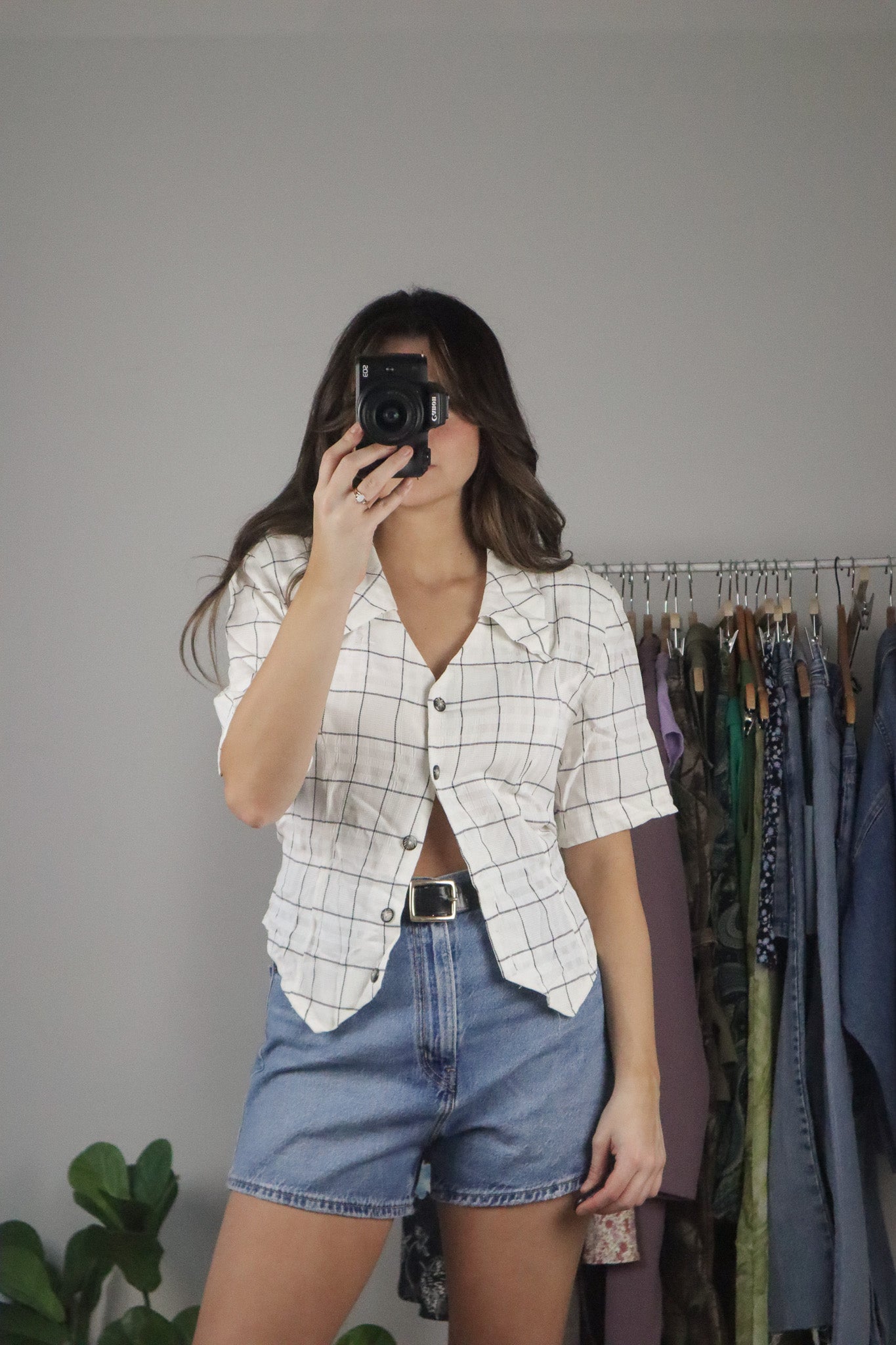 Made in Canada x Vintage x Button Up Short Sleeve Blouse (6/8)