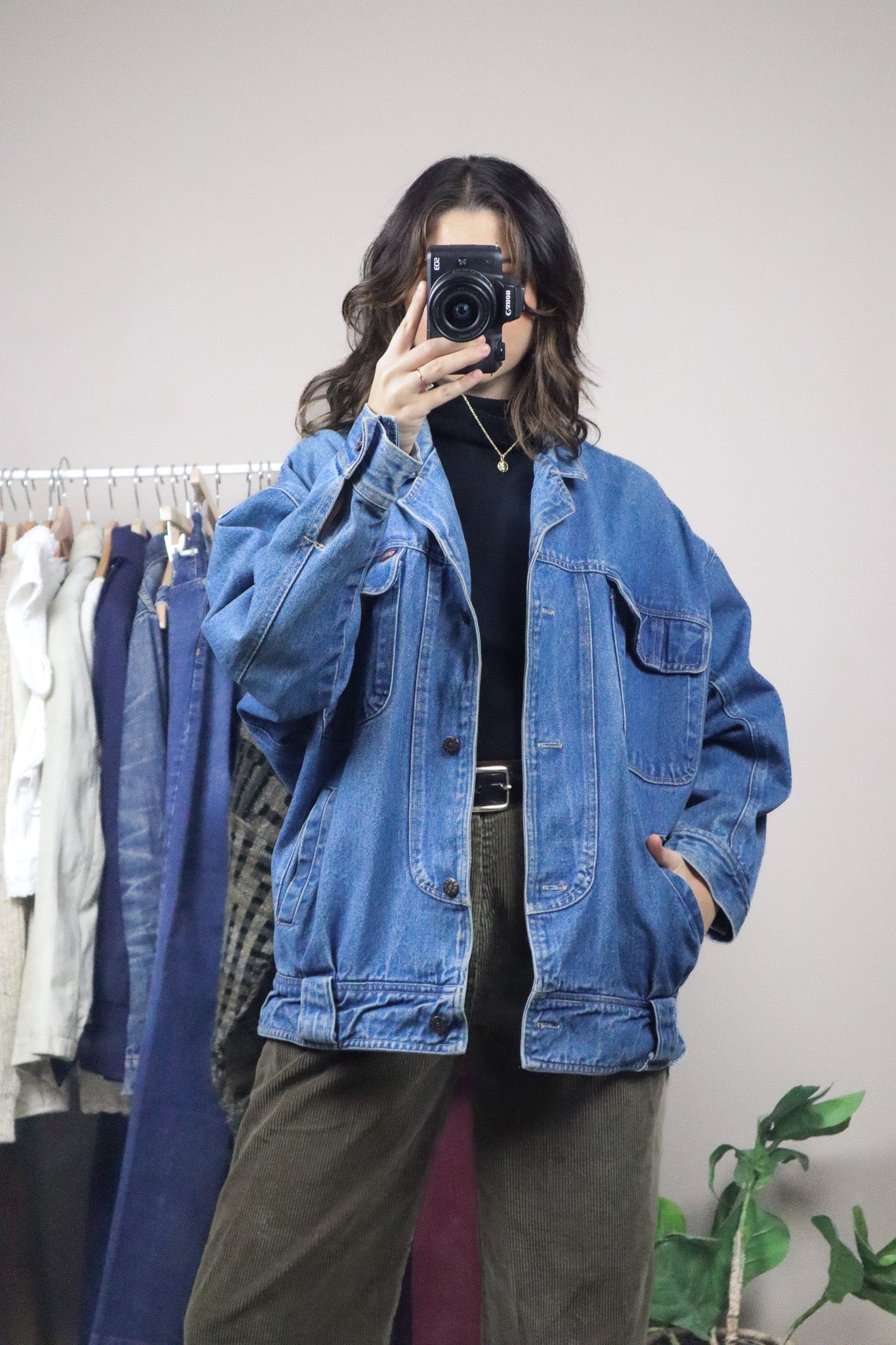 Vintage x Denim Bomber (M/L)