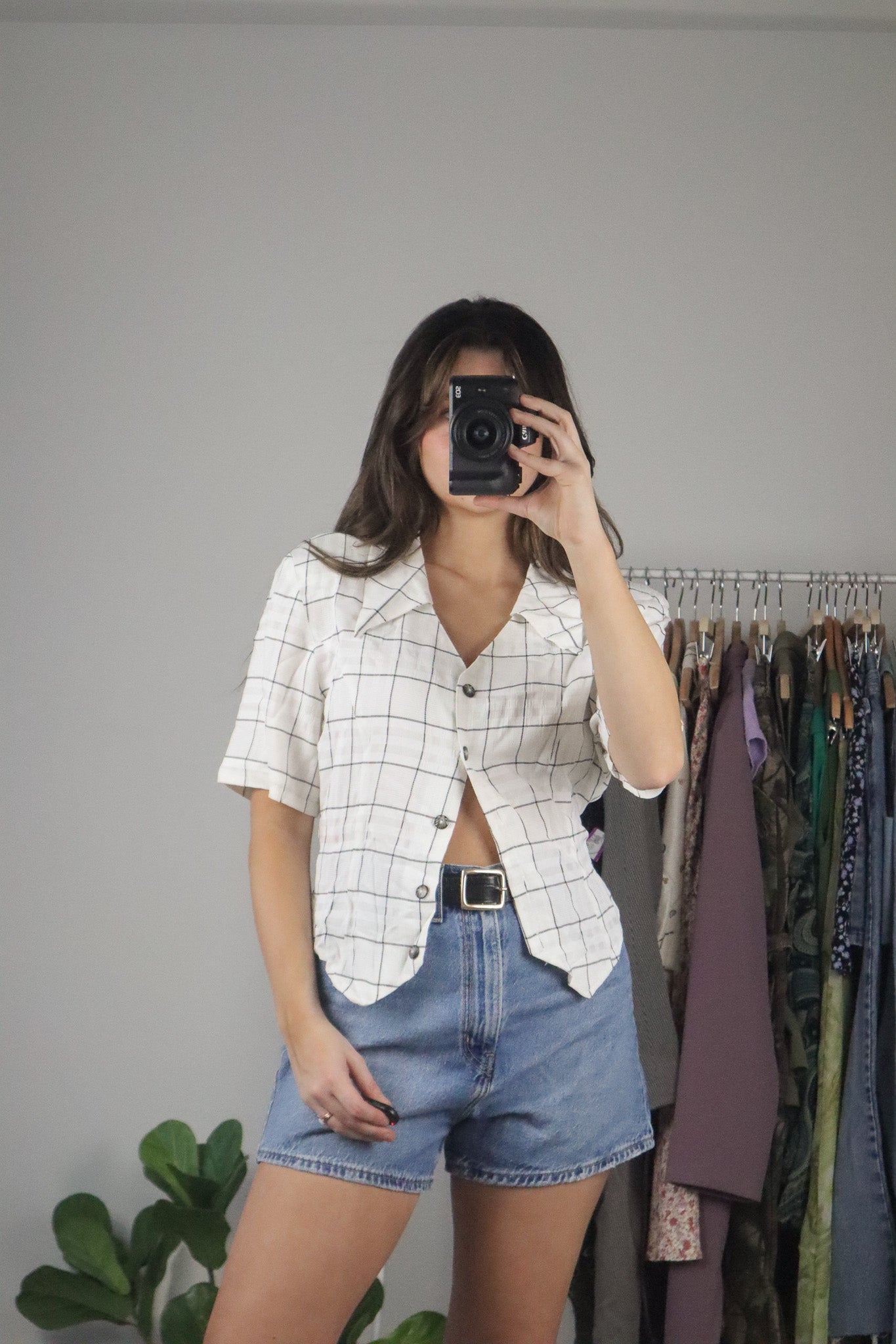 Made in Canada x Vintage x Button Up Short Sleeve Blouse (6/8)