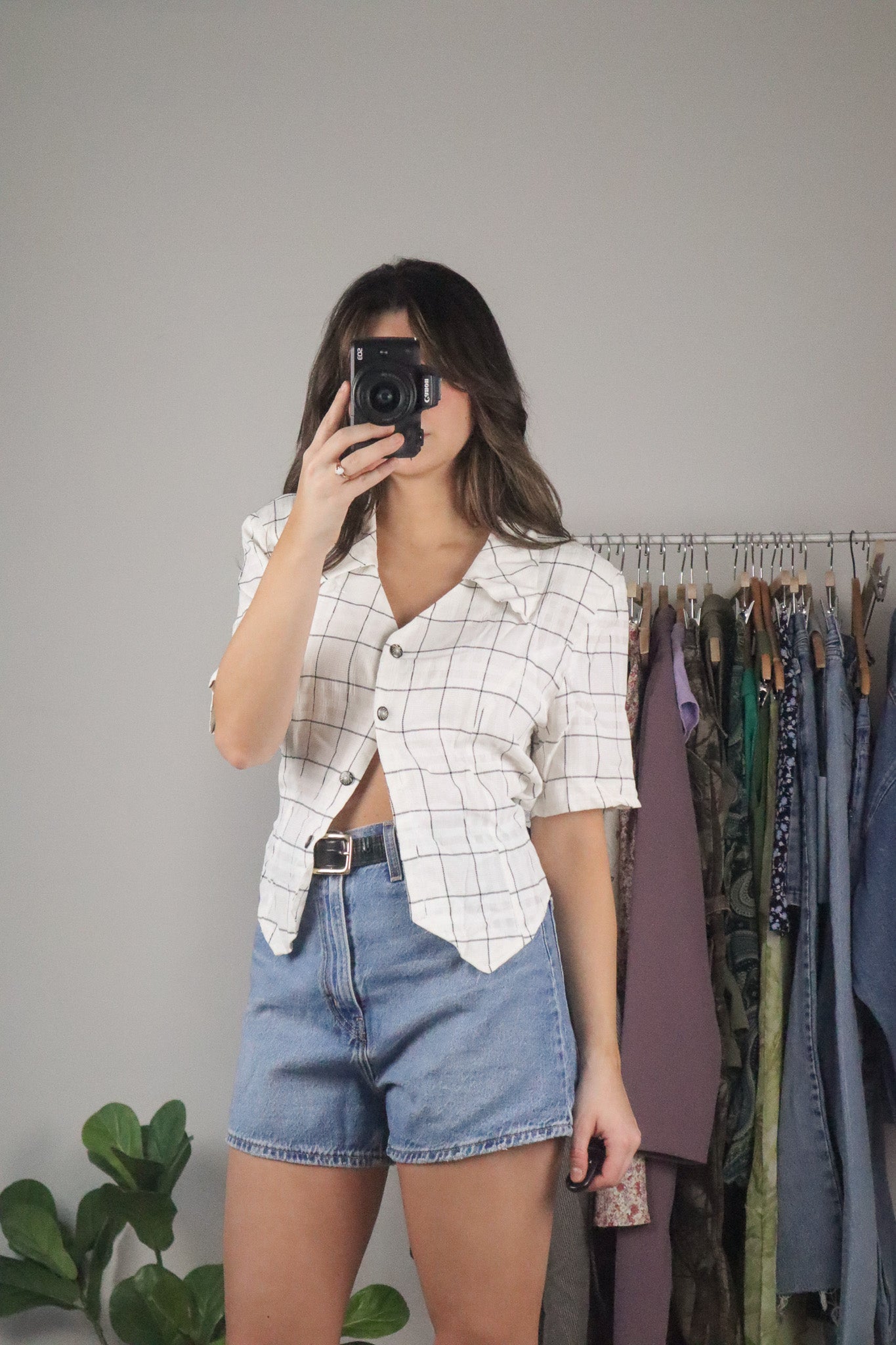 Made in Canada x Vintage x Button Up Short Sleeve Blouse (6/8)