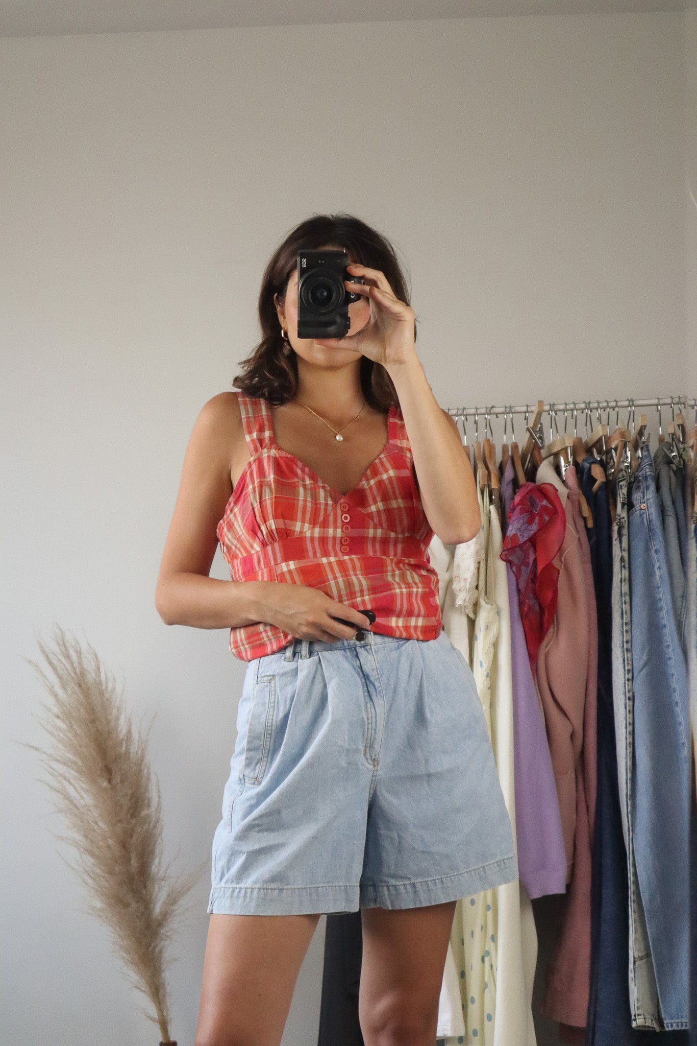 Vintage x Plaid Tank (M)
