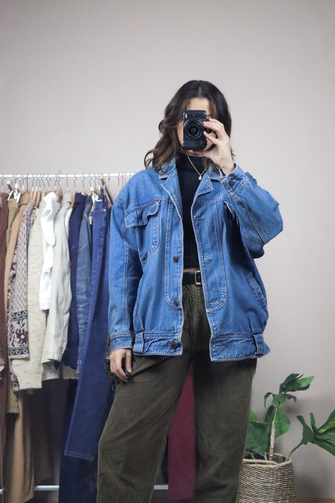 Vintage x Denim Bomber (M/L)