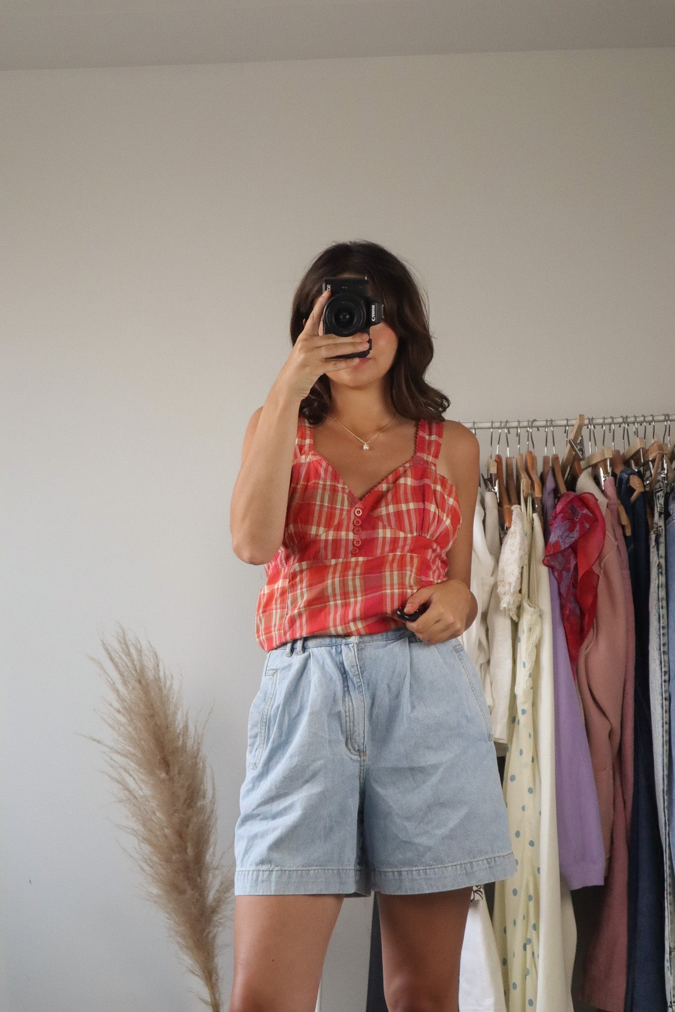 Vintage x Plaid Tank (M)