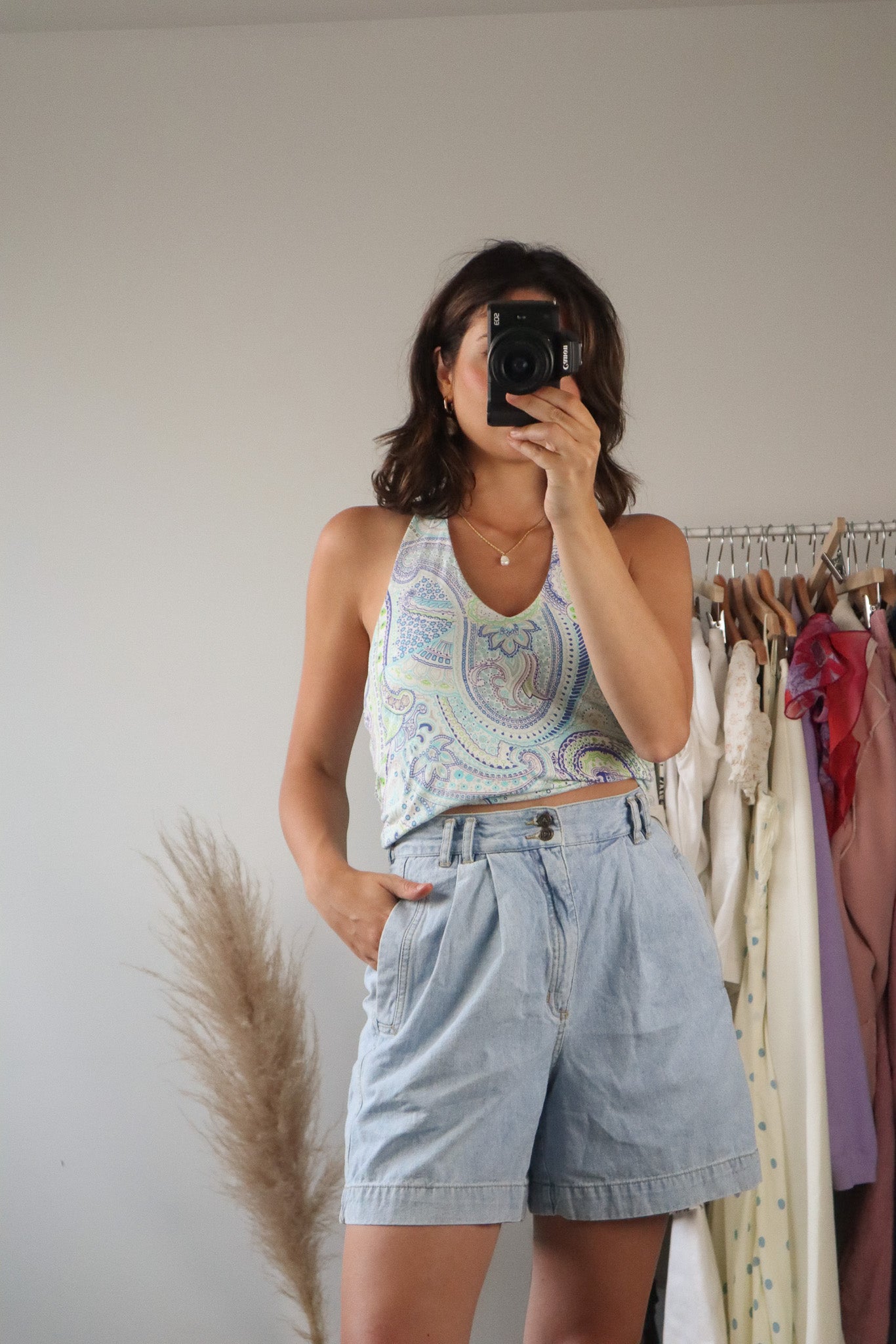 Vintage x Paisly Halter Tank (S)