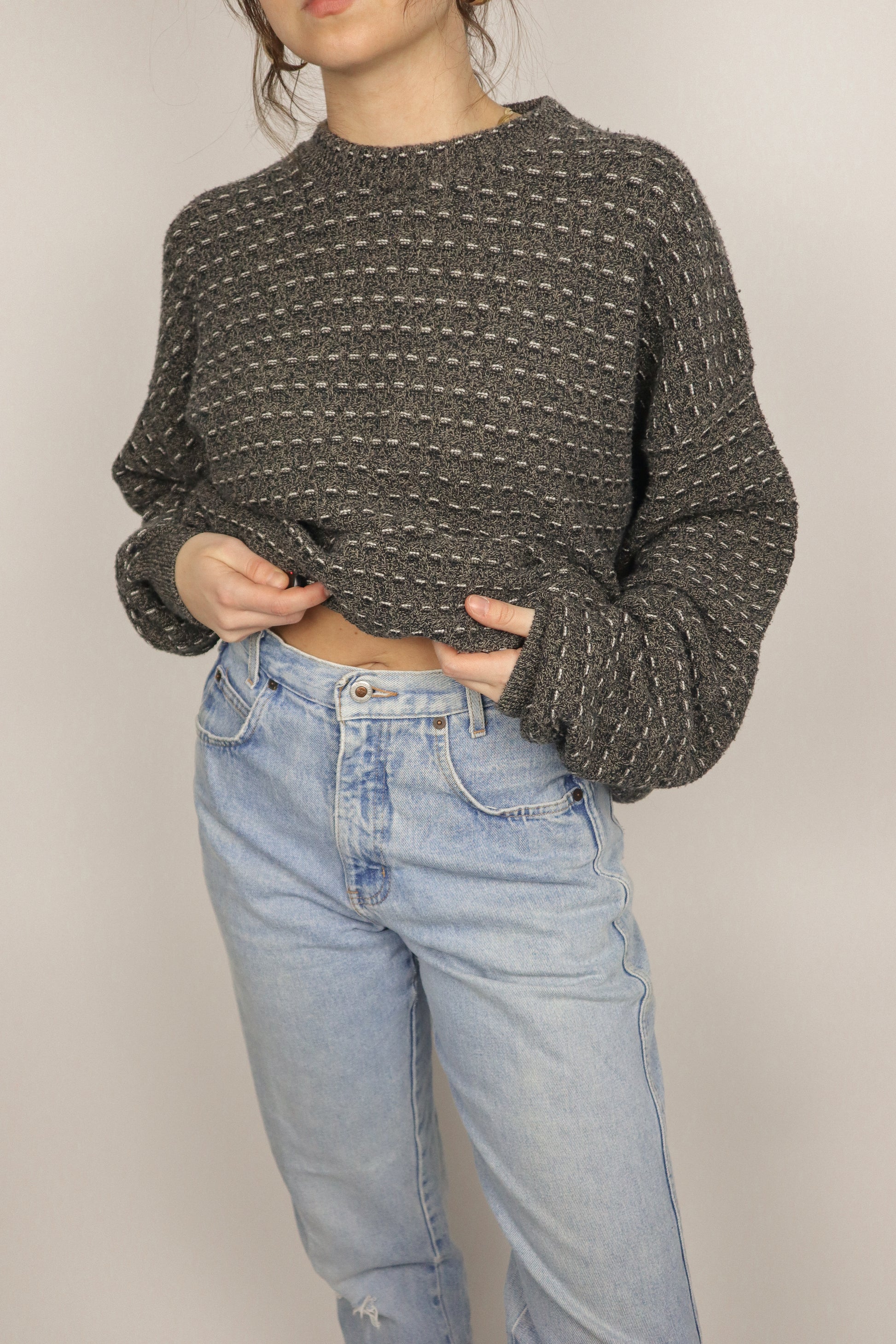 Made in Canada x Vintage x Patterned Knit (L)