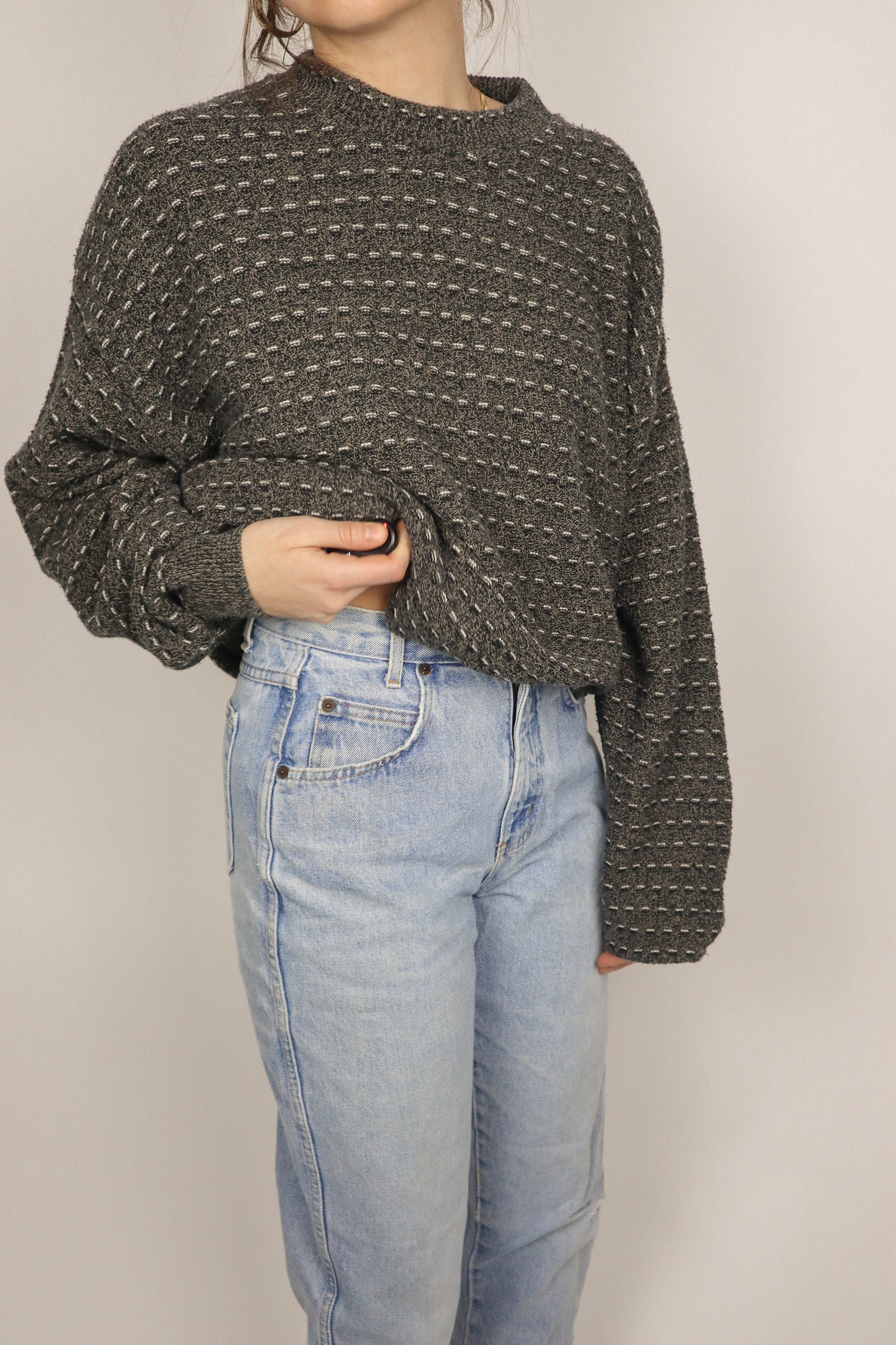 Made in Canada x Vintage x Patterned Knit (L)