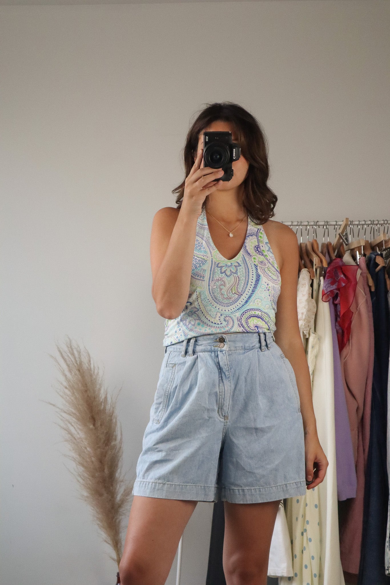 Vintage x Paisly Halter Tank (S)