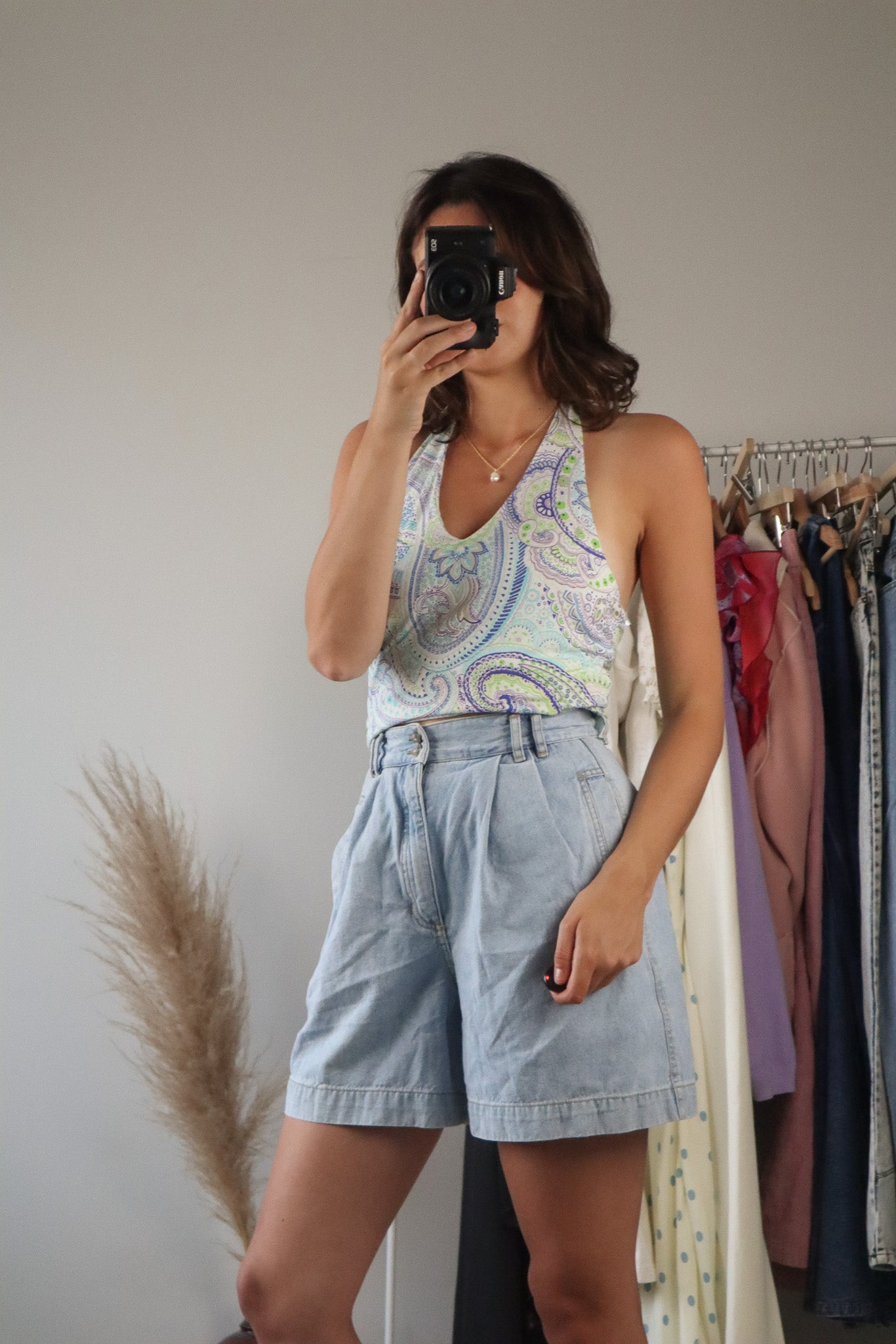 Vintage x Paisly Halter Tank (S)