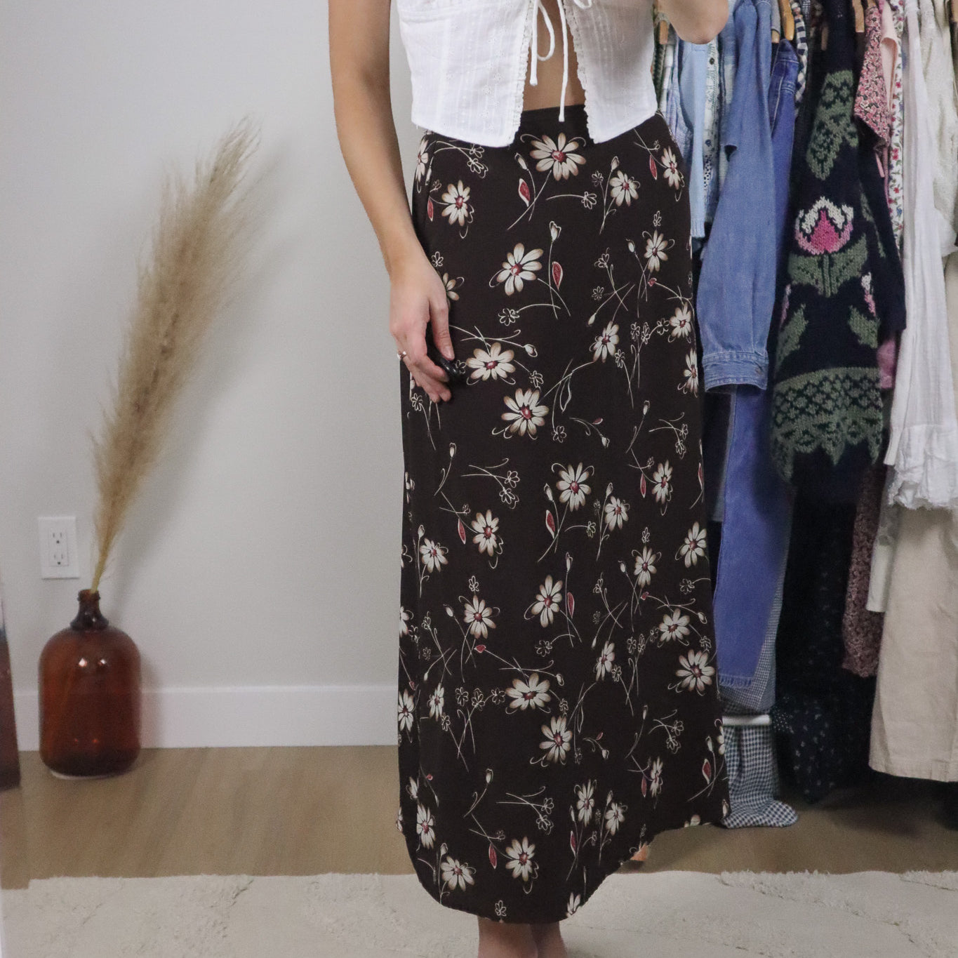 Vintage x Floral Maxi Skirt (4)