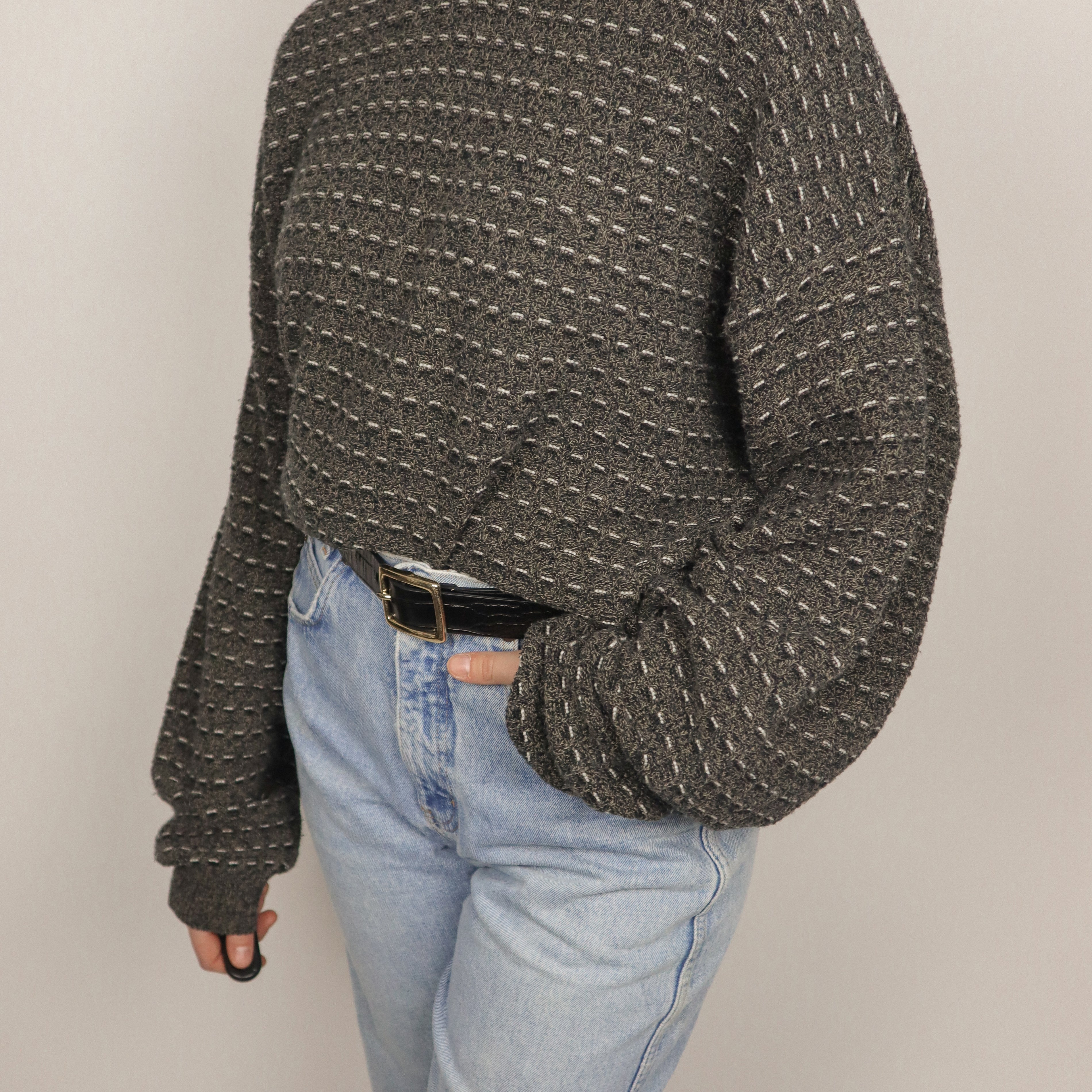 Made in Canada x Vintage x Patterned Knit (L)