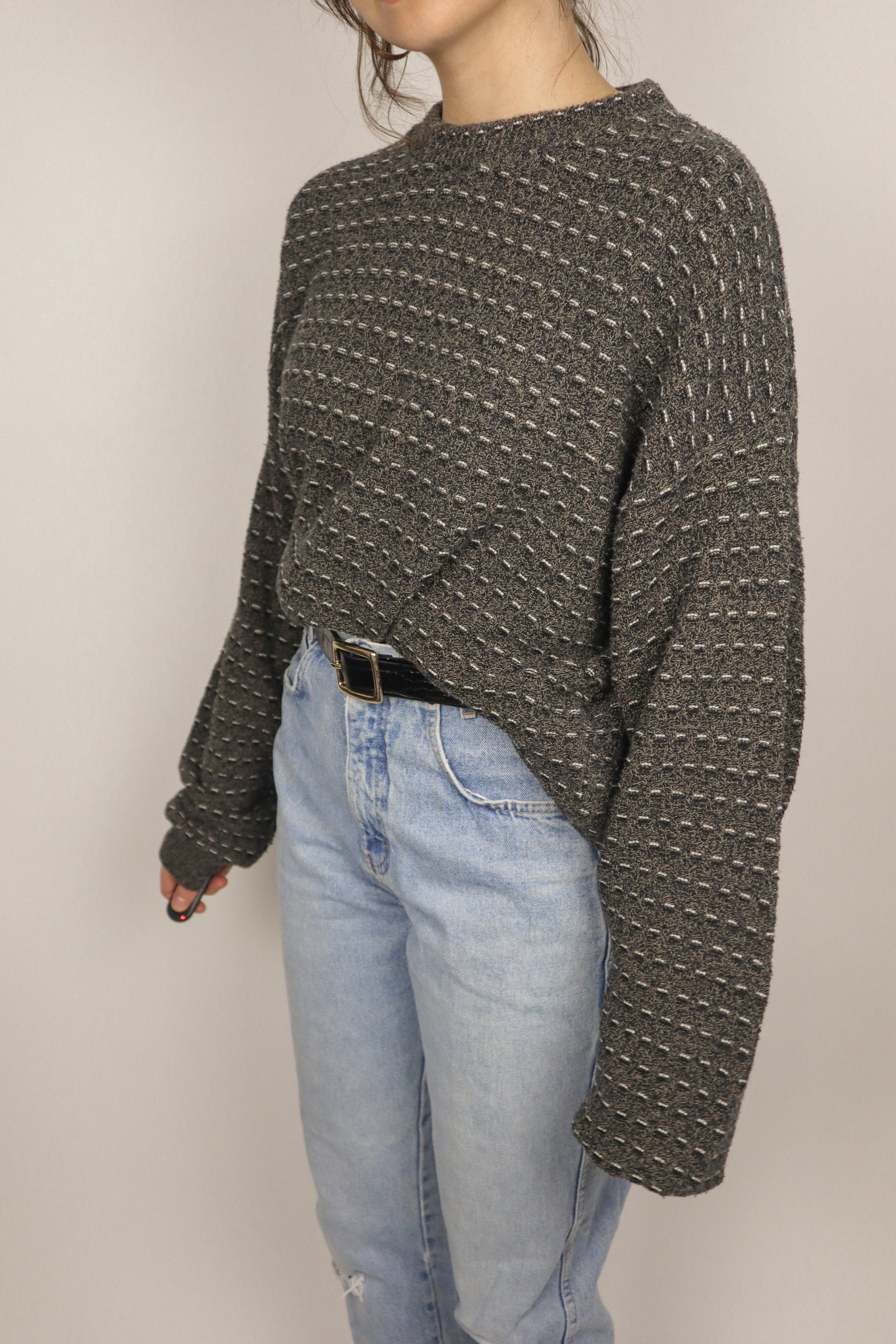 Made in Canada x Vintage x Patterned Knit (L)