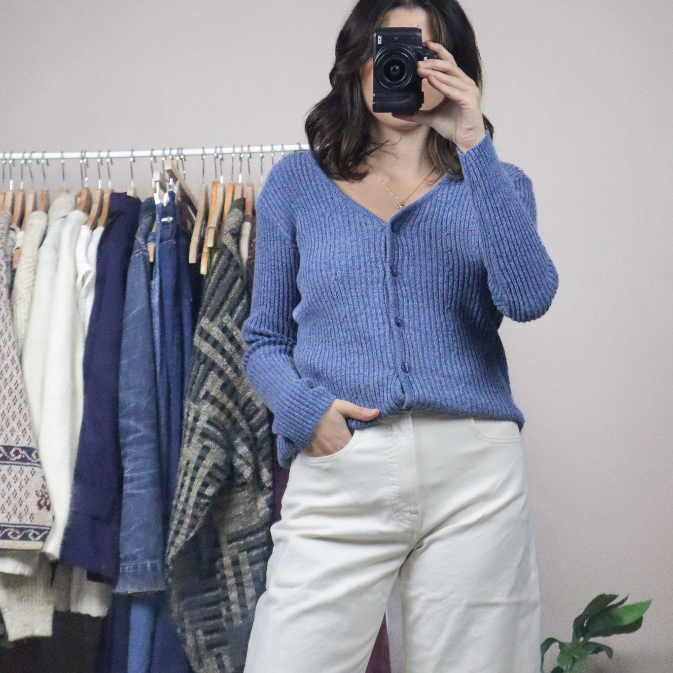 Made in Canada x Vintage x Cardigan (S)