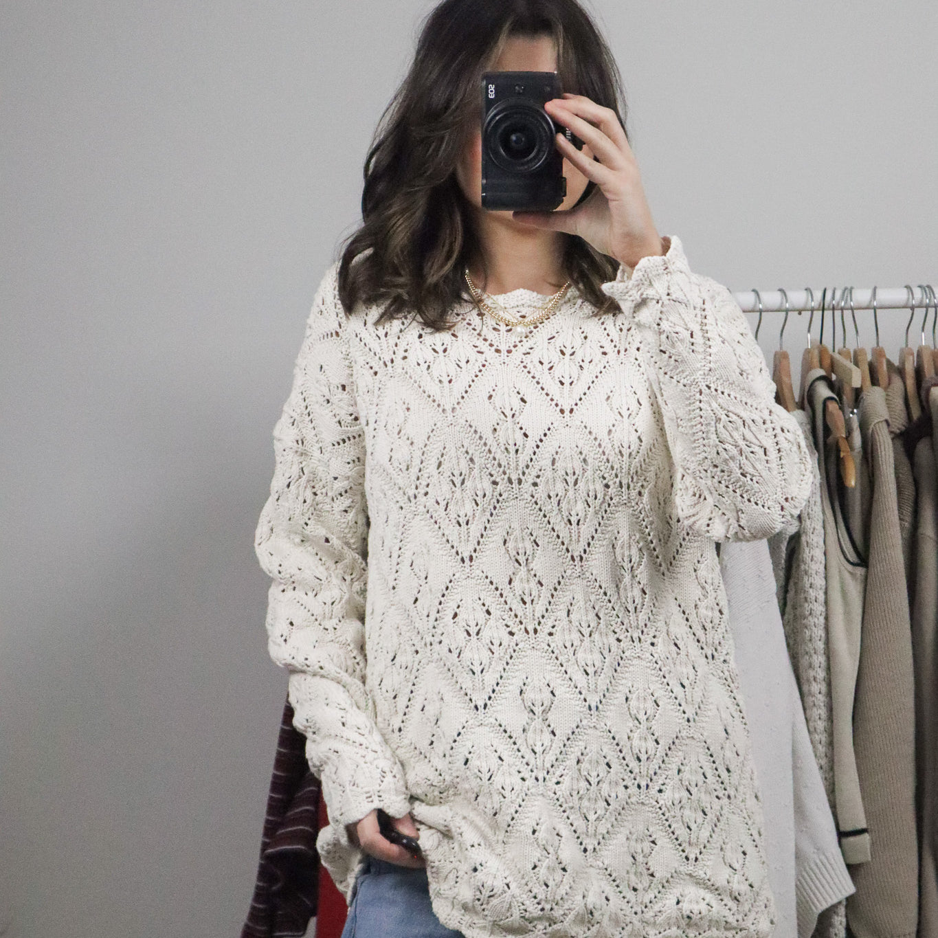 Vintage x Cotton Knit Sweater (M)