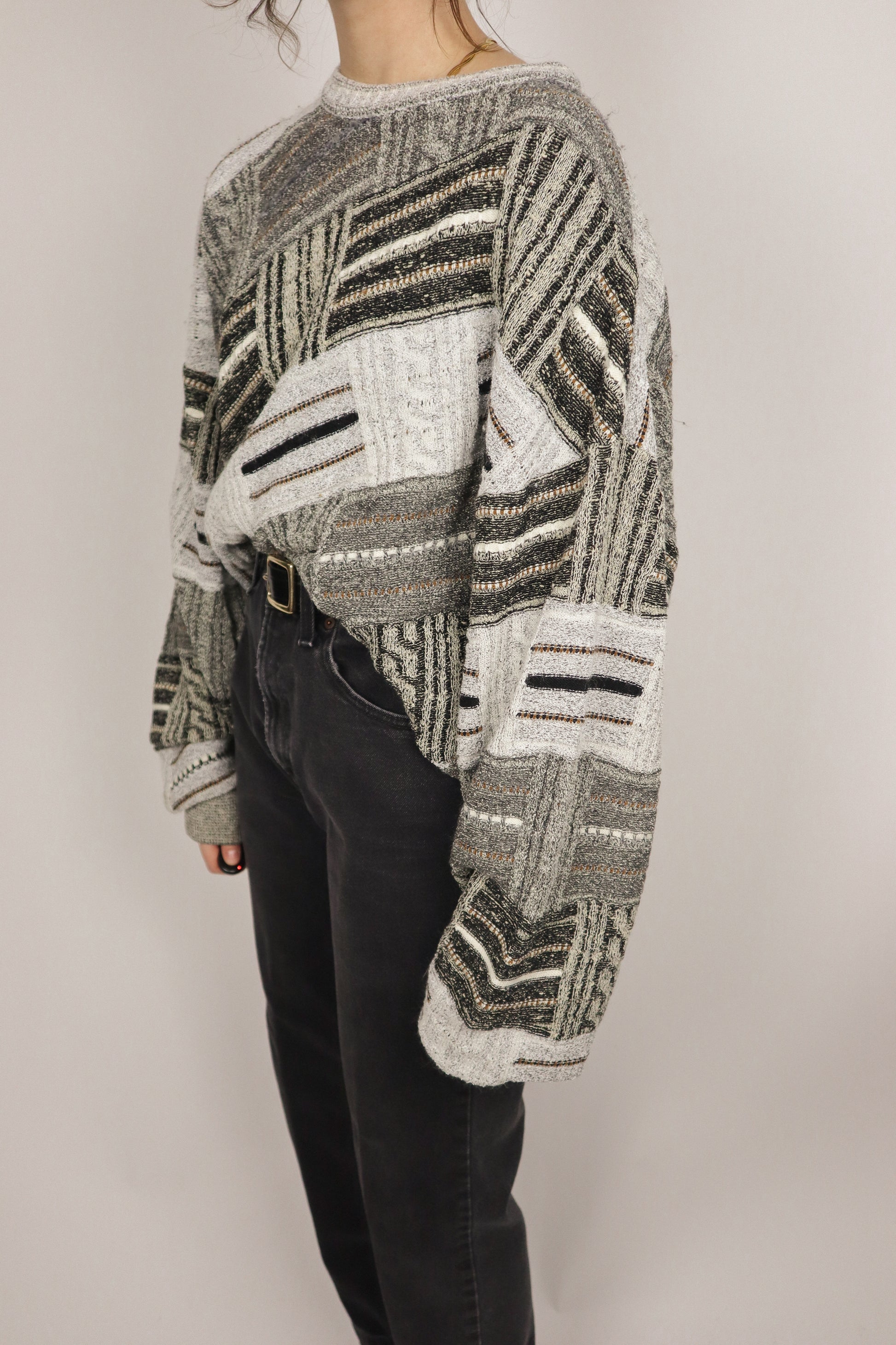 Made in Canada x Vintage x Patterned Knit (L/XL)