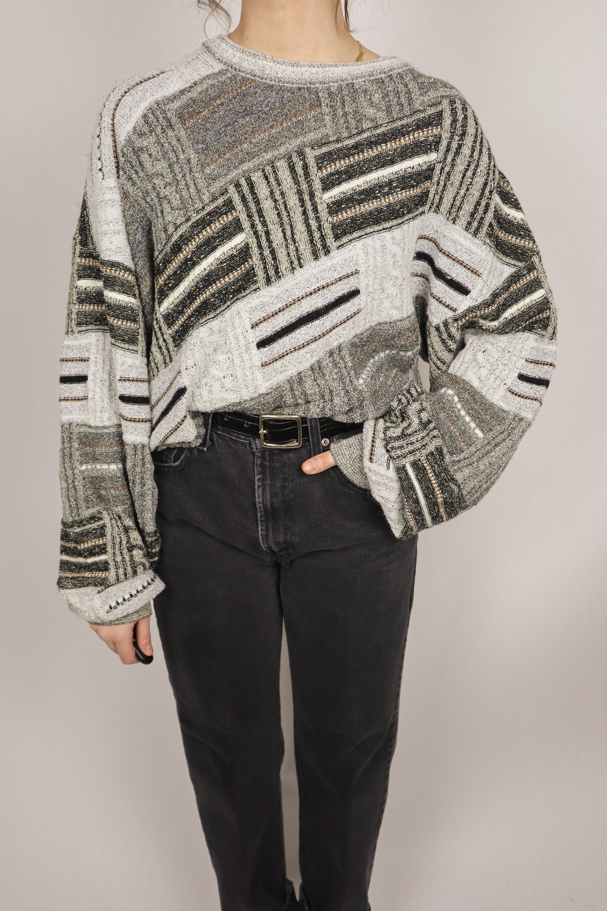 Made in Canada x Vintage x Patterned Knit (L/XL)