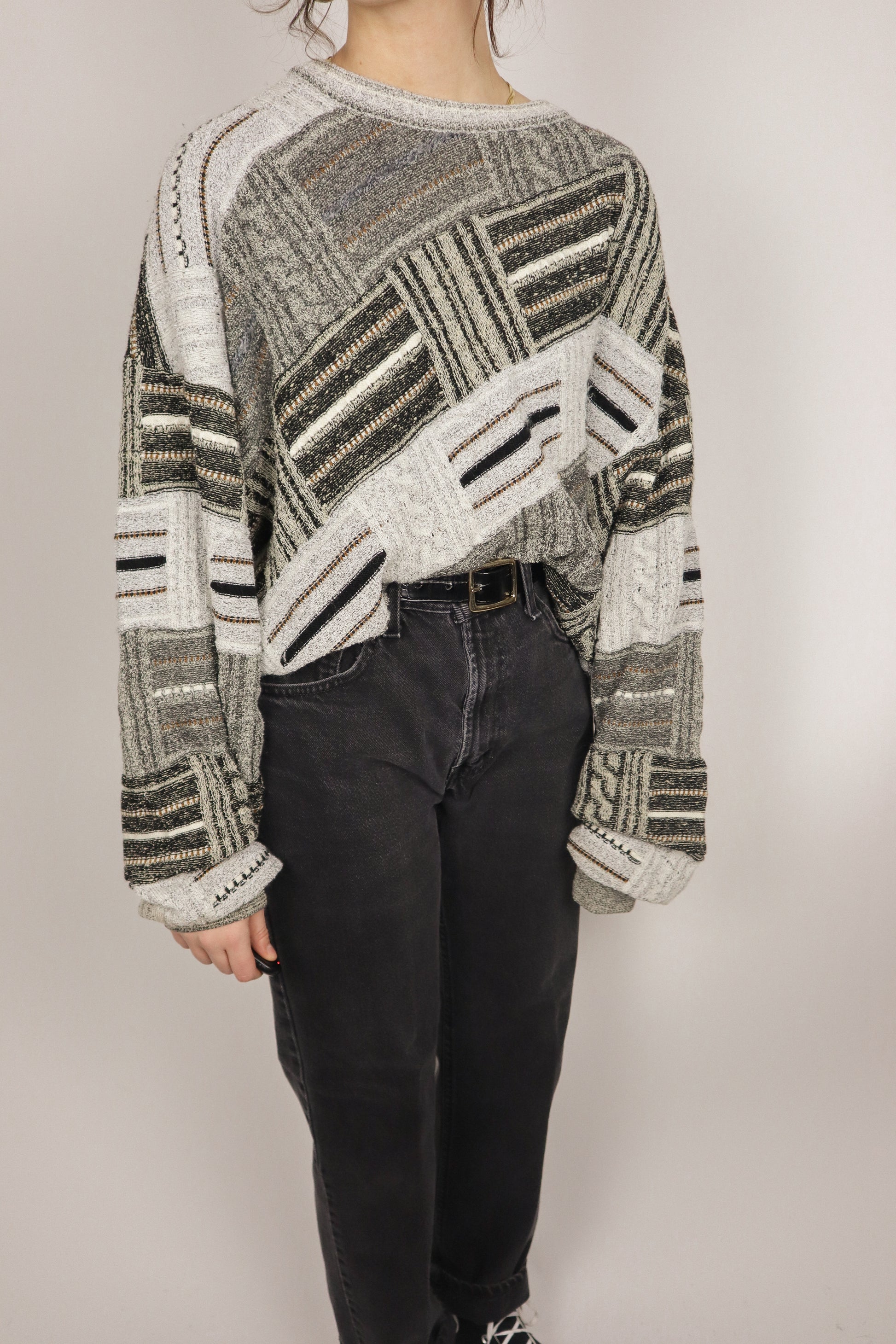 Made in Canada x Vintage x Patterned Knit (L/XL)