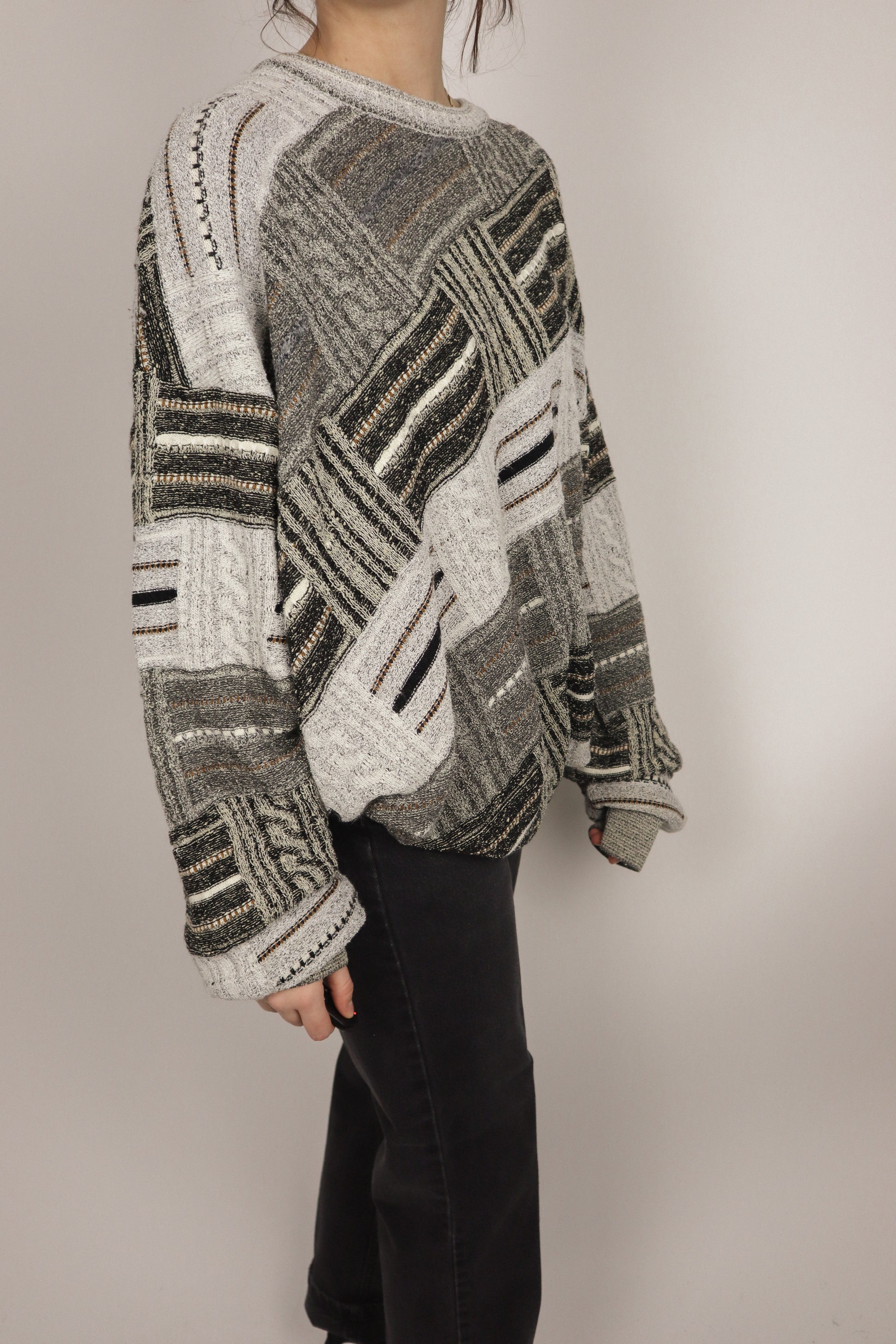 Made in Canada x Vintage x Patterned Knit (L/XL)