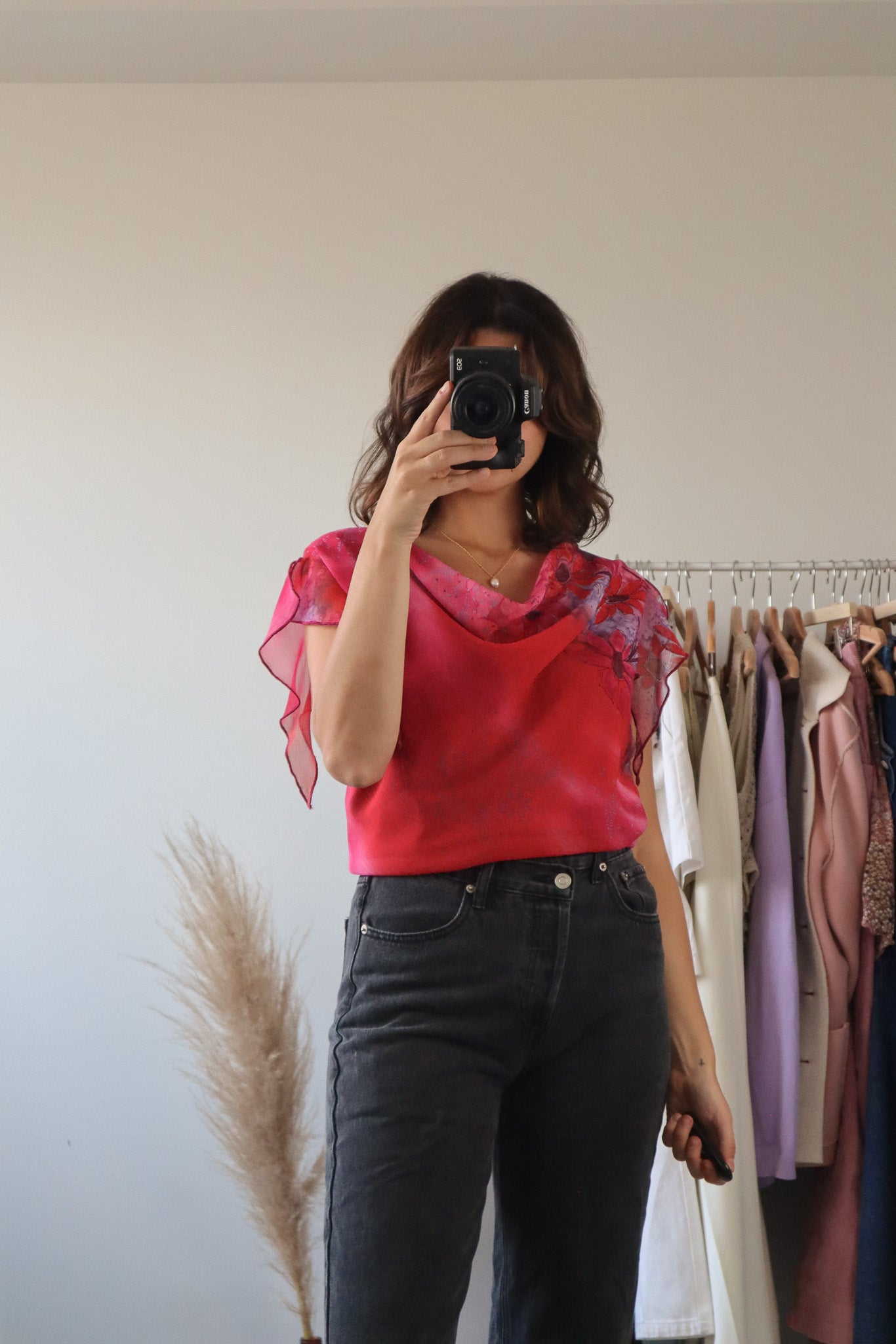 Made in Canada x Mesh Floral Tank (L/XL)