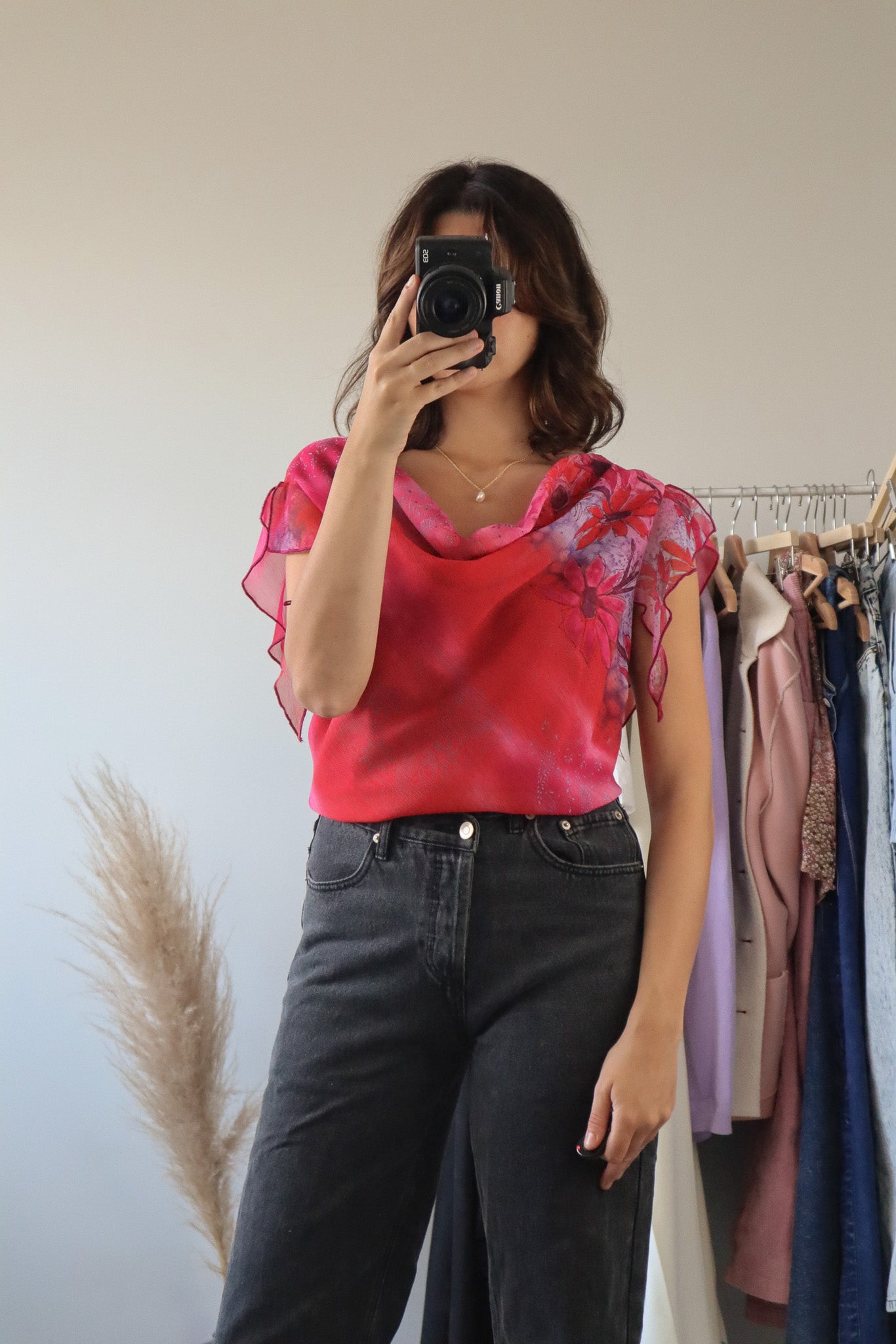 Made in Canada x Mesh Floral Tank (L/XL)