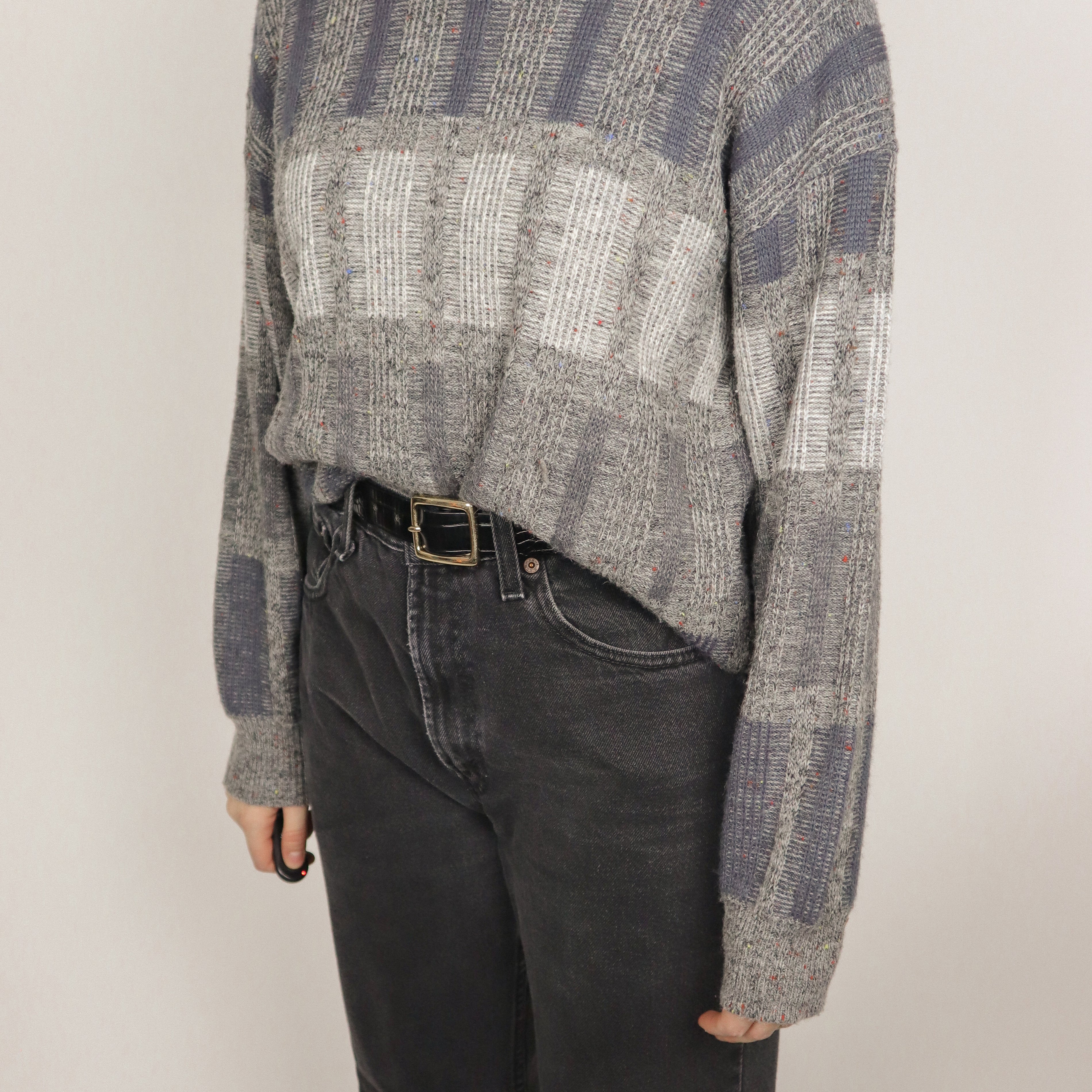 Made in Canada x Vintage x Textured Sweater (M)
