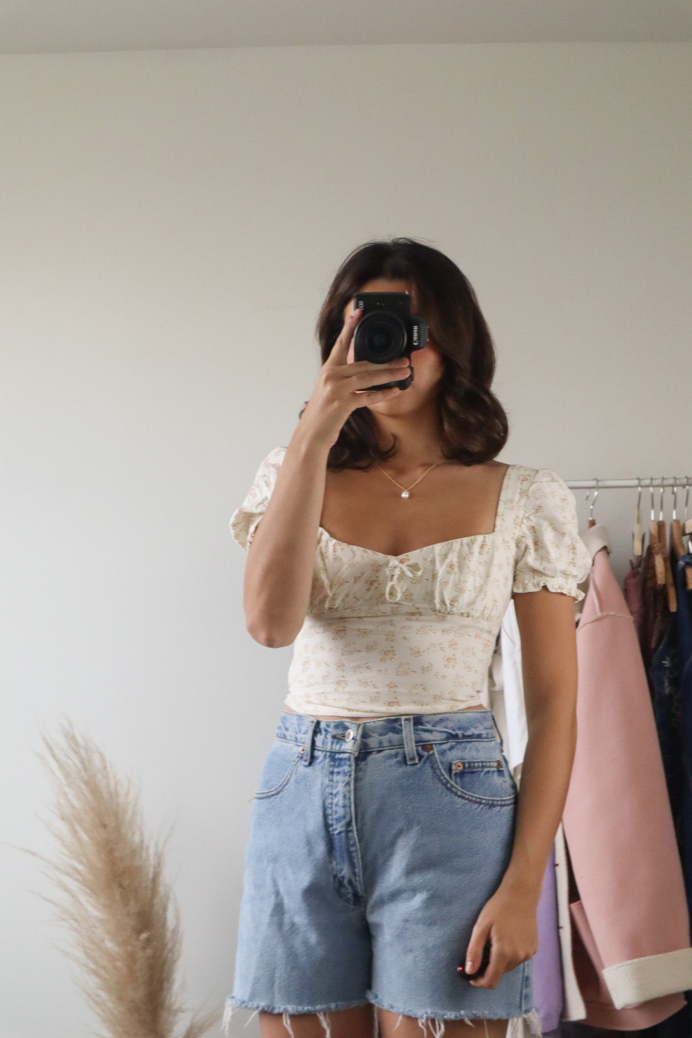 Modern x Floral Cropped Blouse (XS)