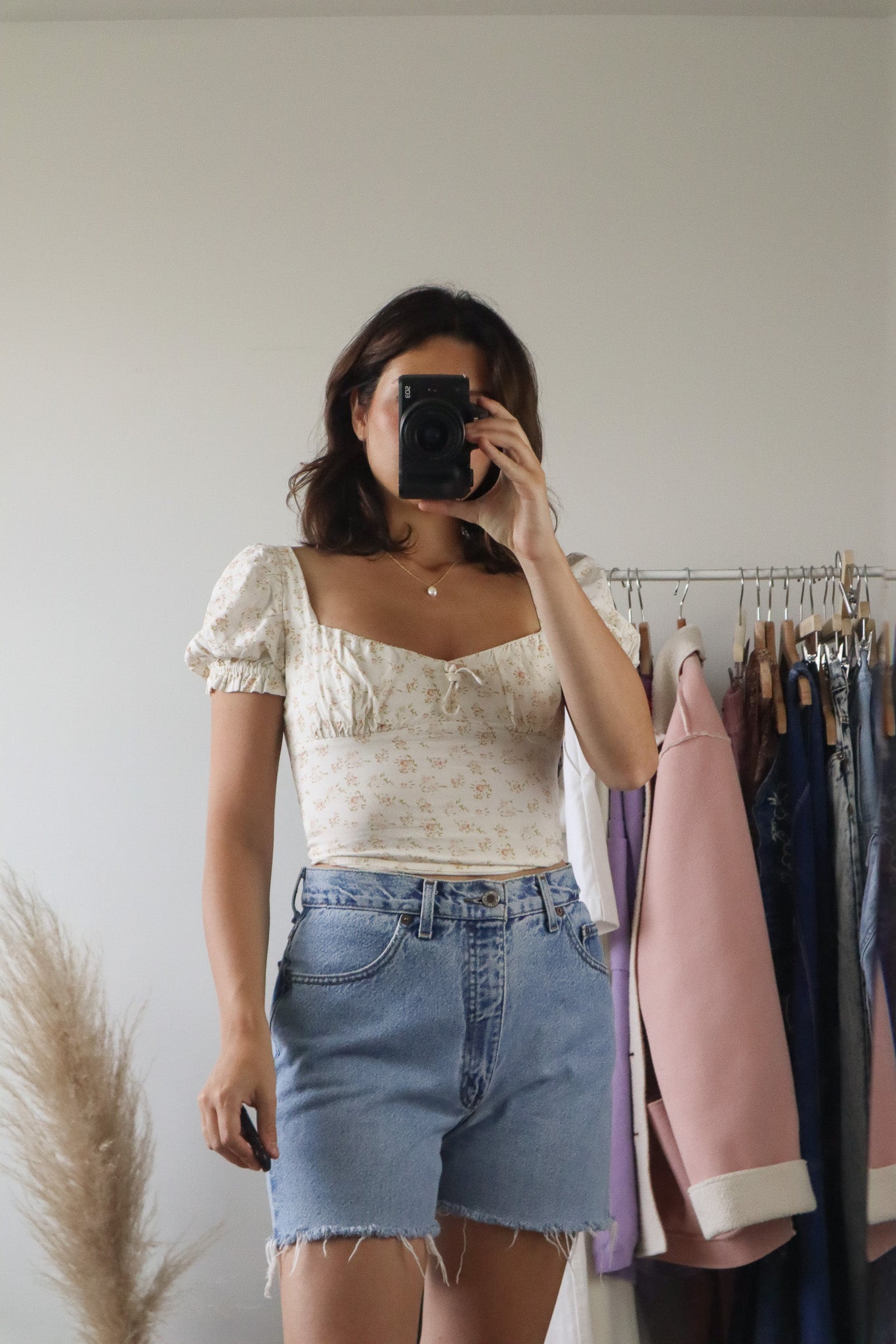 Modern x Floral Cropped Blouse (XS)