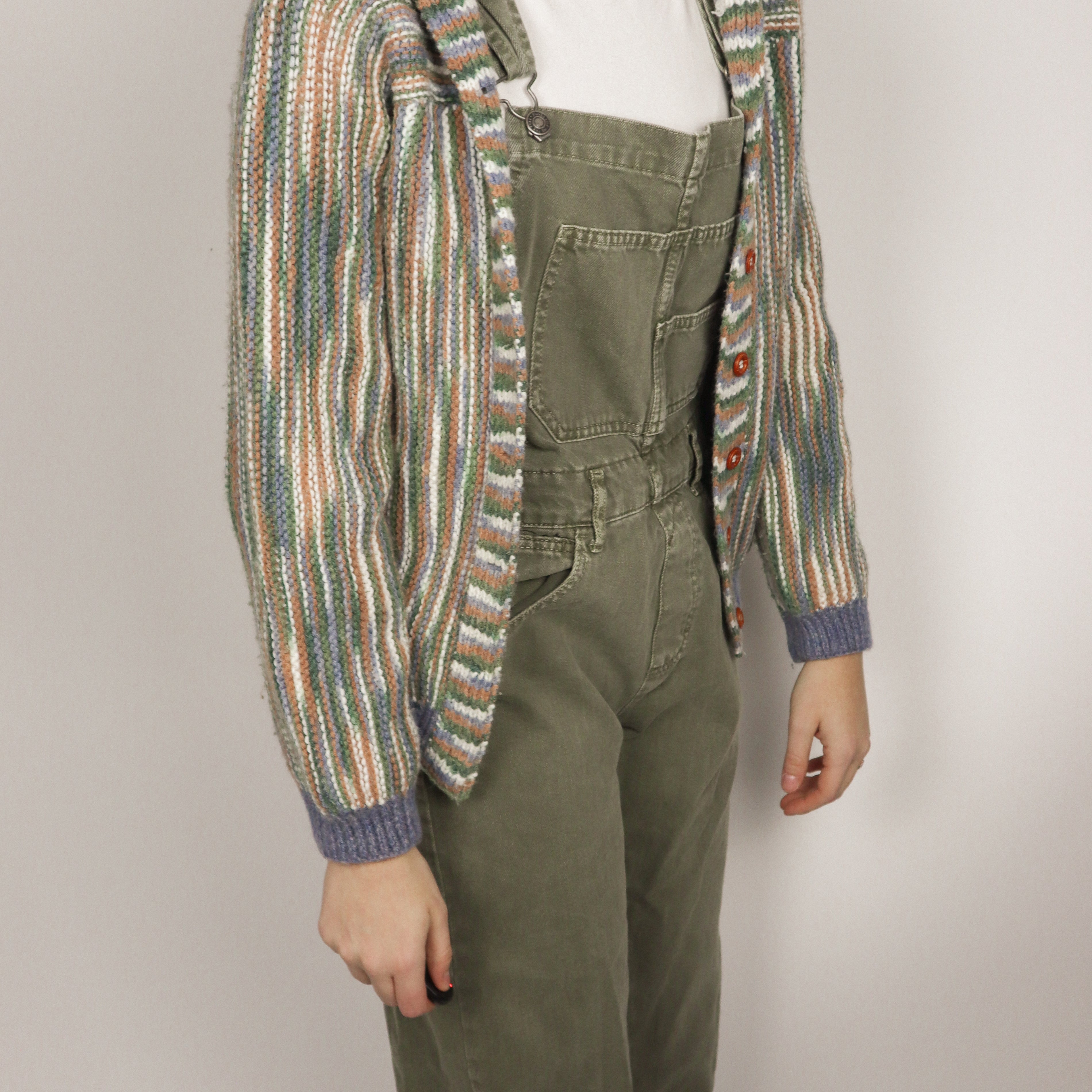 Vintage x Multicolour Hand-knit Cardigan (XS/S)